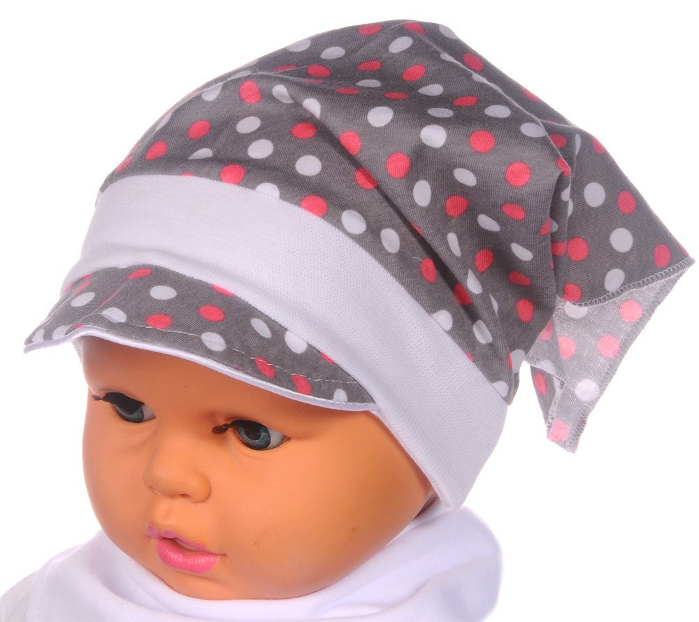 La Bortini Kopftuch Kopftuch Sommer für Baby und Kinder 39 - 48 cm Sommertuch Bandana, elastisch, weich, gepunktet