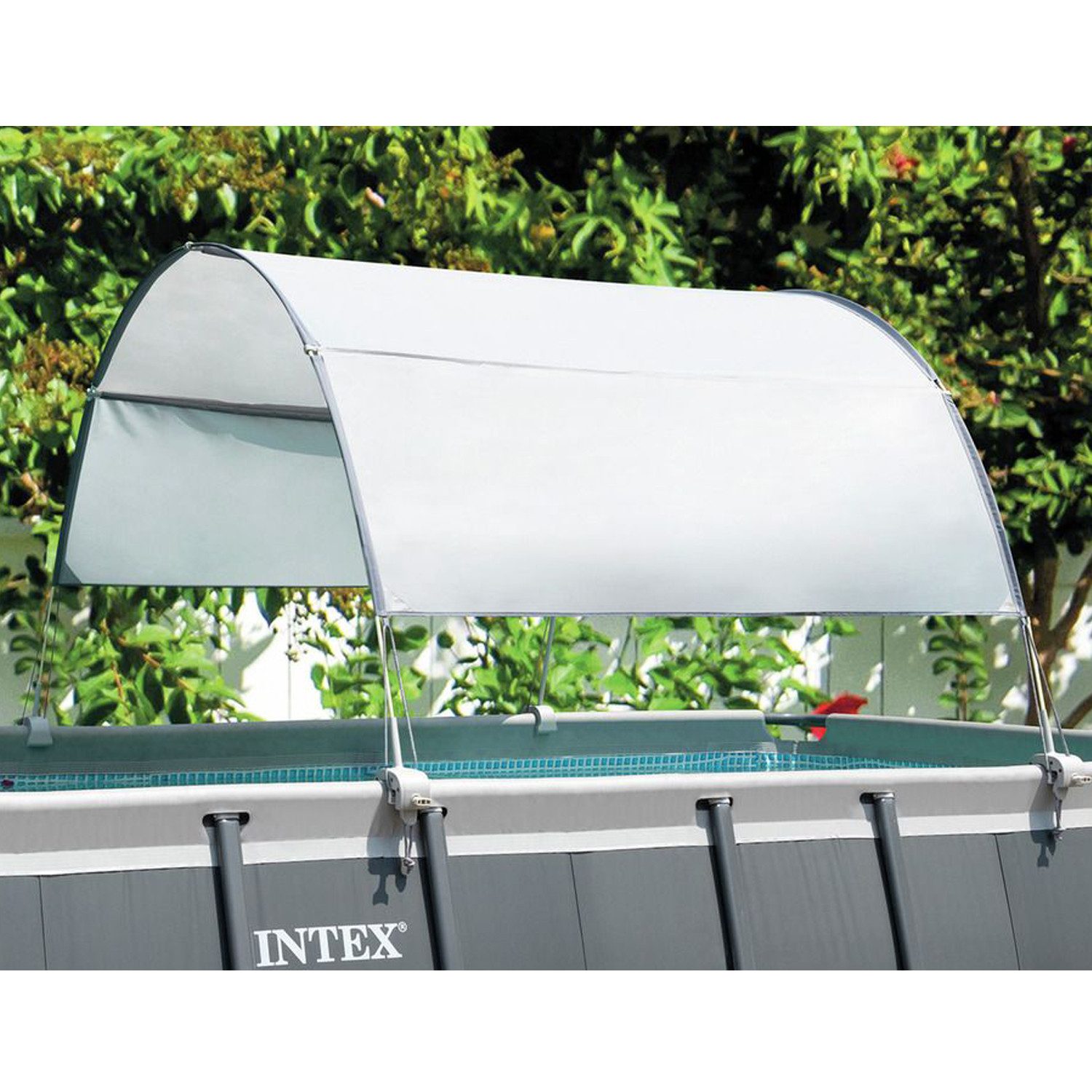 Intex Poolüberdachung für Metal Frame Pools bis 274 cm, (keine, 1 tlg., keine), Material Gestell: Fiberglas