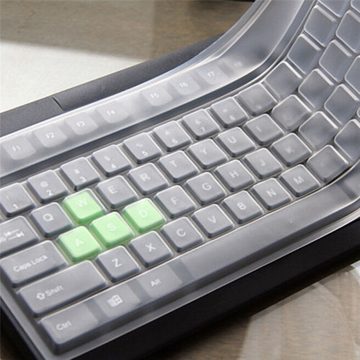 Rutaqian Tastaturschutz,Desktop Computer Tastatur Abdeckung Hautschutzfolie Tastatur-, Maus- und Mauspad-Set