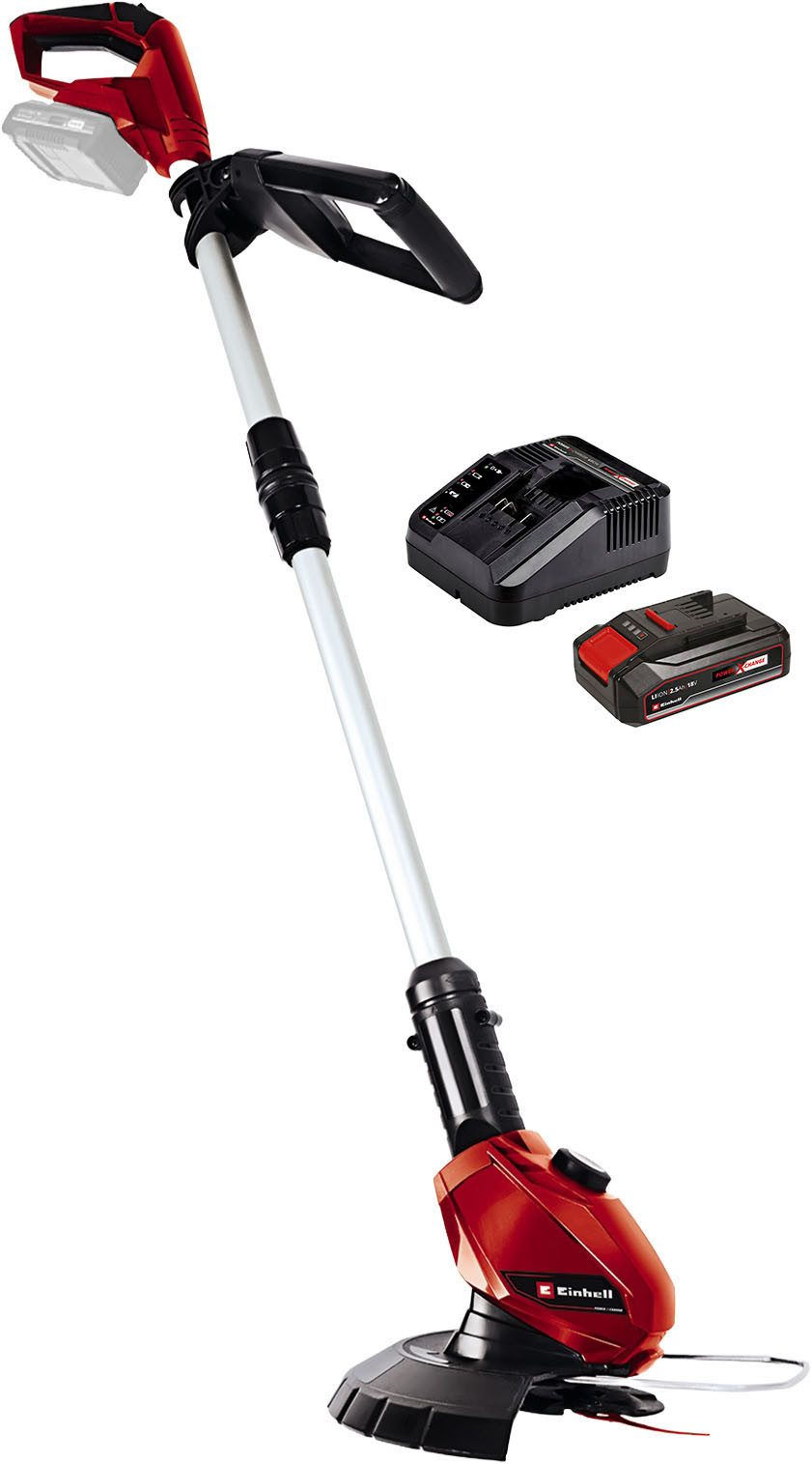 Einhell Akku-Rasentrimmer »GE-CT 18 Li (1x 2,5 Ah)«, 24 cm Arbeitsbreite Messer, Inkl. Akku, Ladegerät und 20 Ersatzmesser