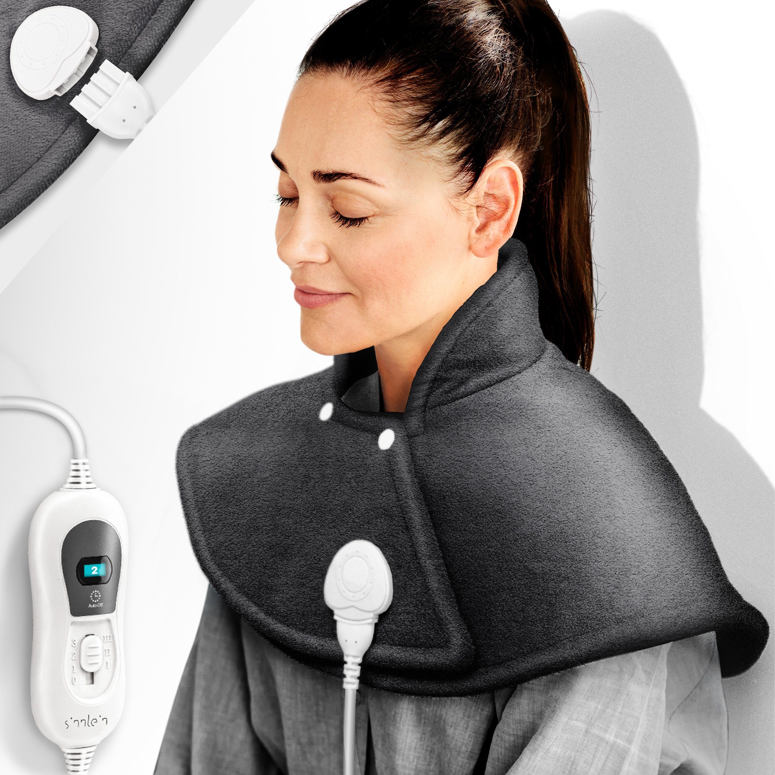 sinnlein Heizkissen sinnlein Heizkissen elektrisch Wärmekissen Nacken, Schulter, Nacken und Rücken, 3 Temperaturstufen & Abschaltautomatik