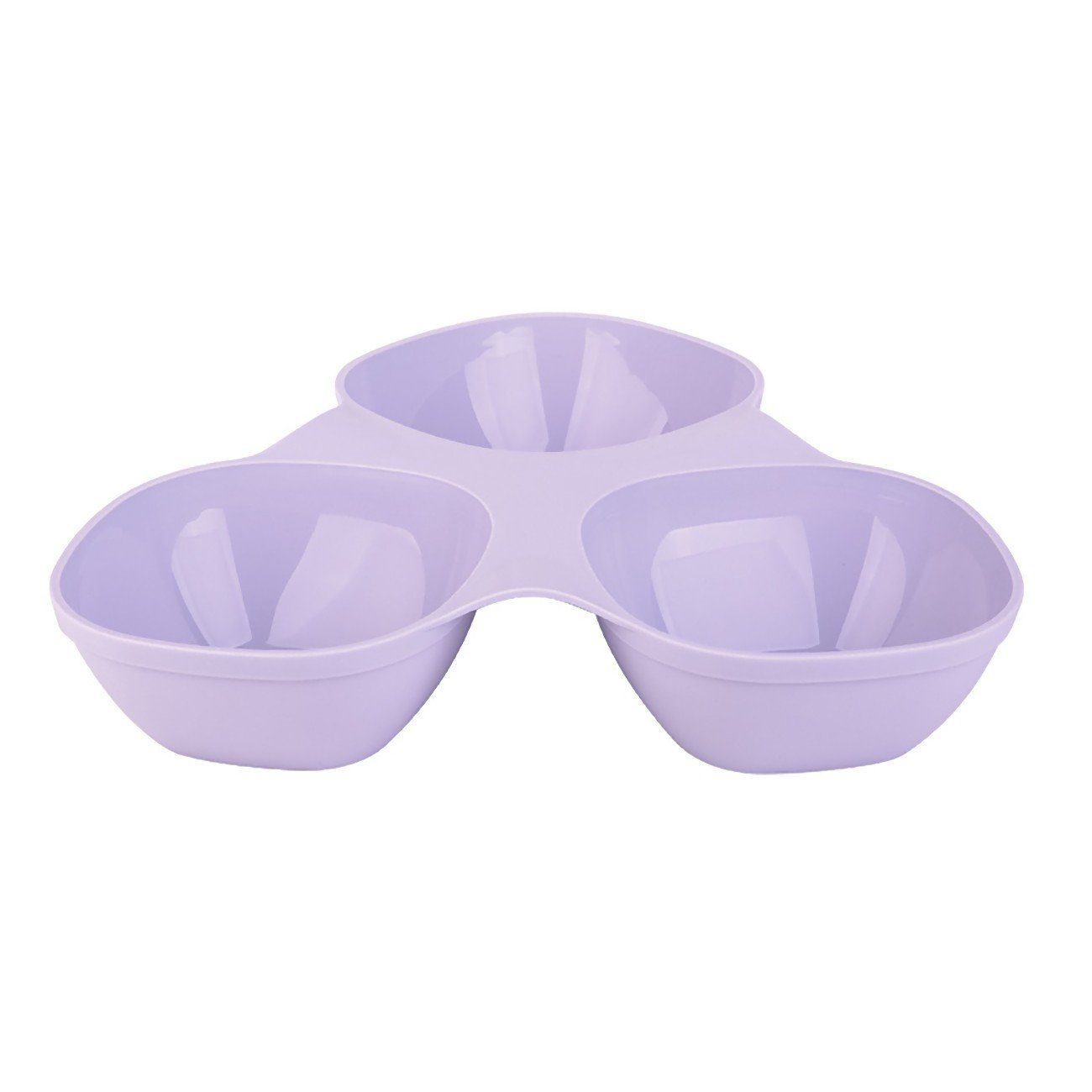 Engelland Snackschale Kunststoffschale mit 3 Fächern, Kunststoff, (Vorteils-Set, 1-tlg), BPA-frei, robust, spülmaschinen- und mikrowellengeeignet