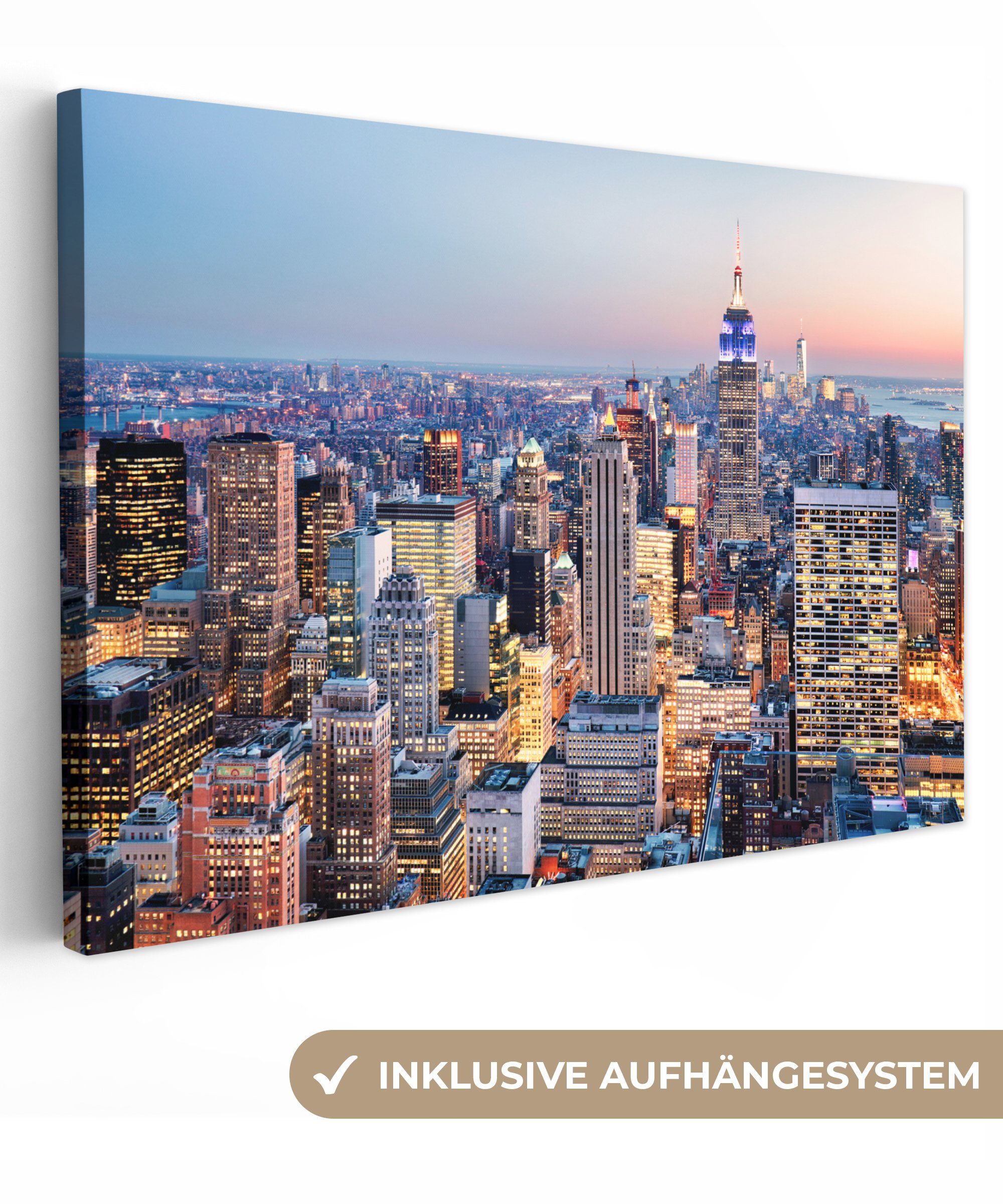 OneMillionCanvasses® Leinwandbild New York - Skyline günstig online kaufen