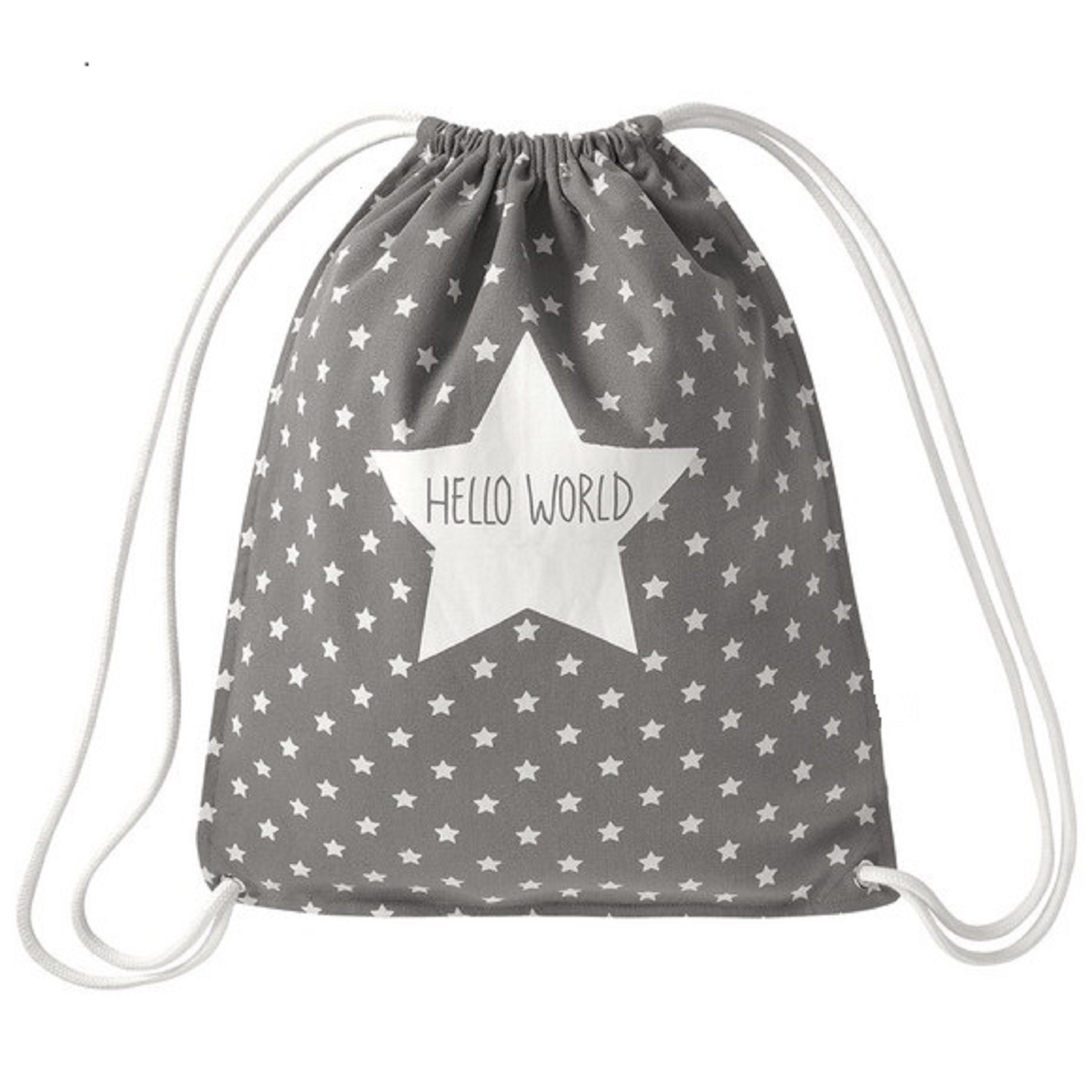 Geschenketorten-Gebhardt Sportrucksack Grauer Beutel Rucksack Kordelzug günstig online kaufen