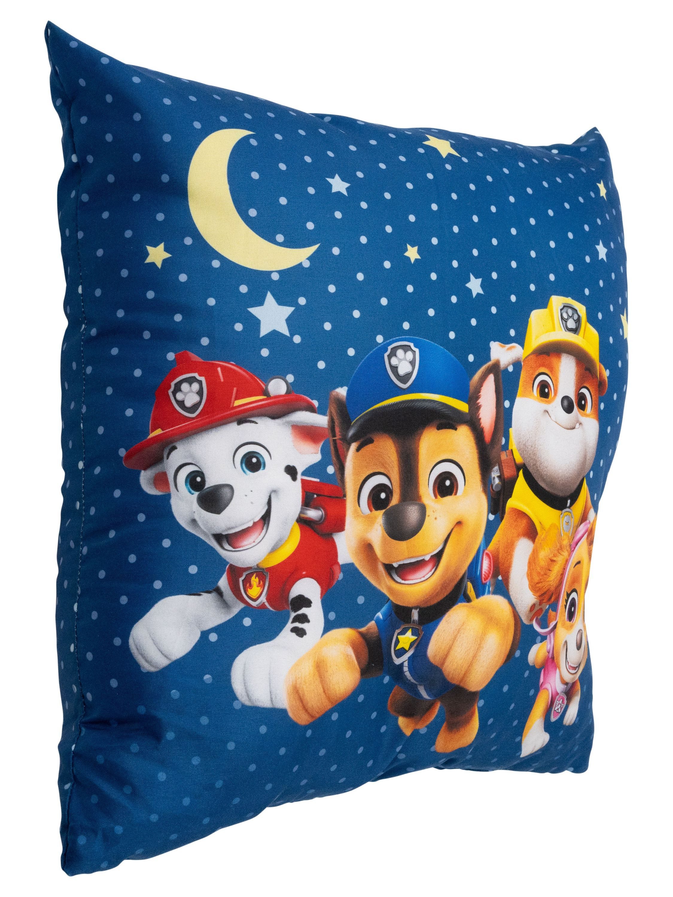 United Labels® Dekokissen Paw Patrol Kissen Mond & Sterne Plüsch Zierkissen günstig online kaufen