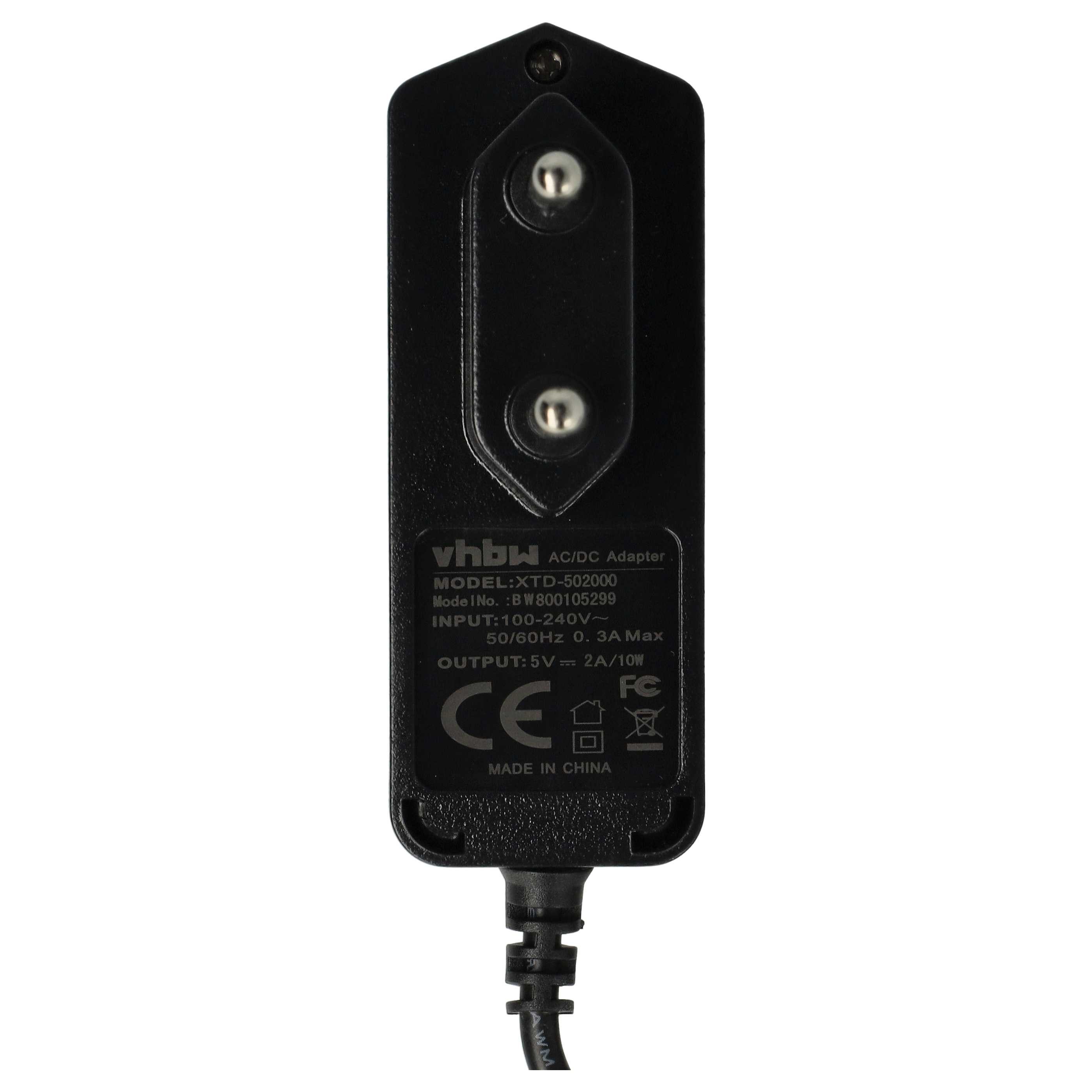 vhbw passend für Doro Primo 413, 406, 215, 365, 305, 405, 401 Smartphone, T USB-Ladegerät (Effizientes Micro USB Schnell-Ladekabel mit Netzteil, Zum Aufladen) – Bild 5 von 5