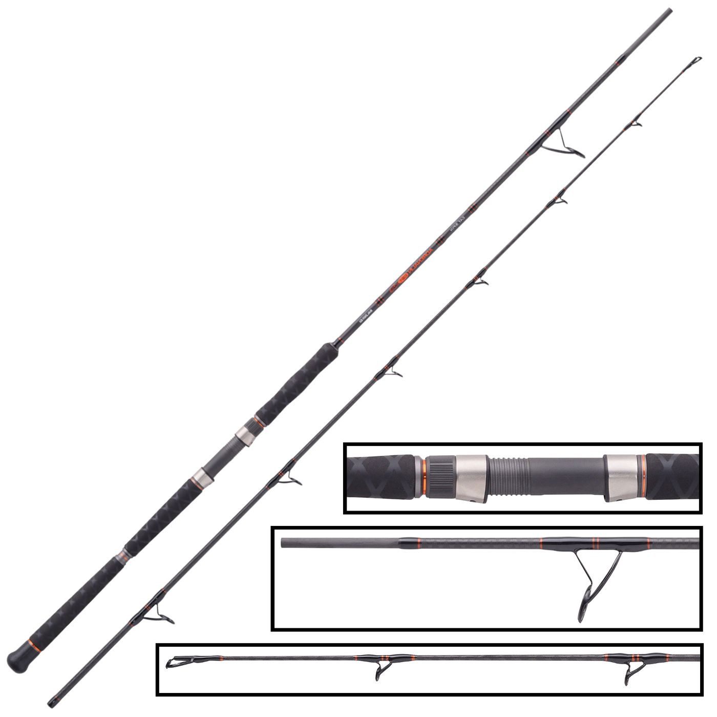 Grundrute Adrenalin Cat Spinnrute IM-12 Cat Spin 2,40m 40-185g Wallerrute