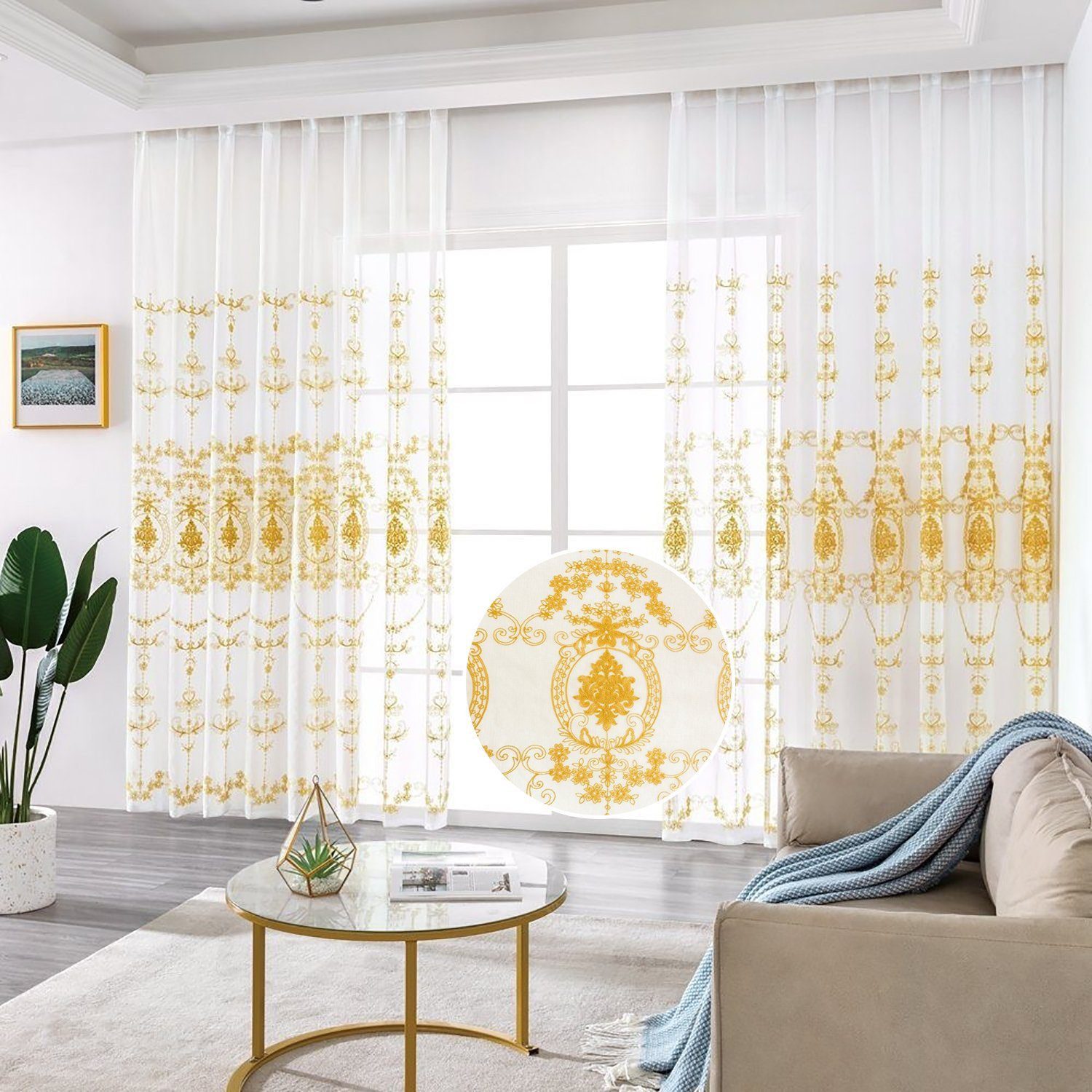 BYSURE Vorhang, Ösen (2 St), transparent, günstig online kaufen