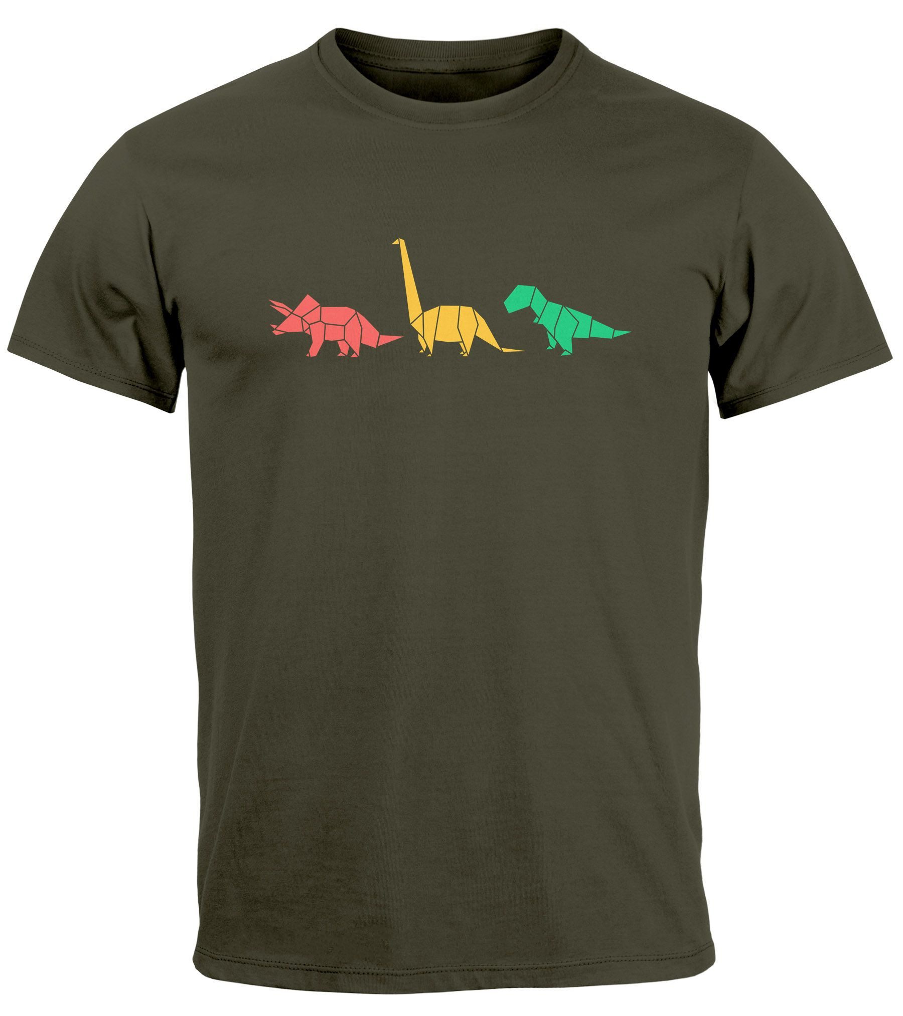 Neverless Print-Shirt Herren T-Shirt Dinosaurier Aufdruck günstig online kaufen
