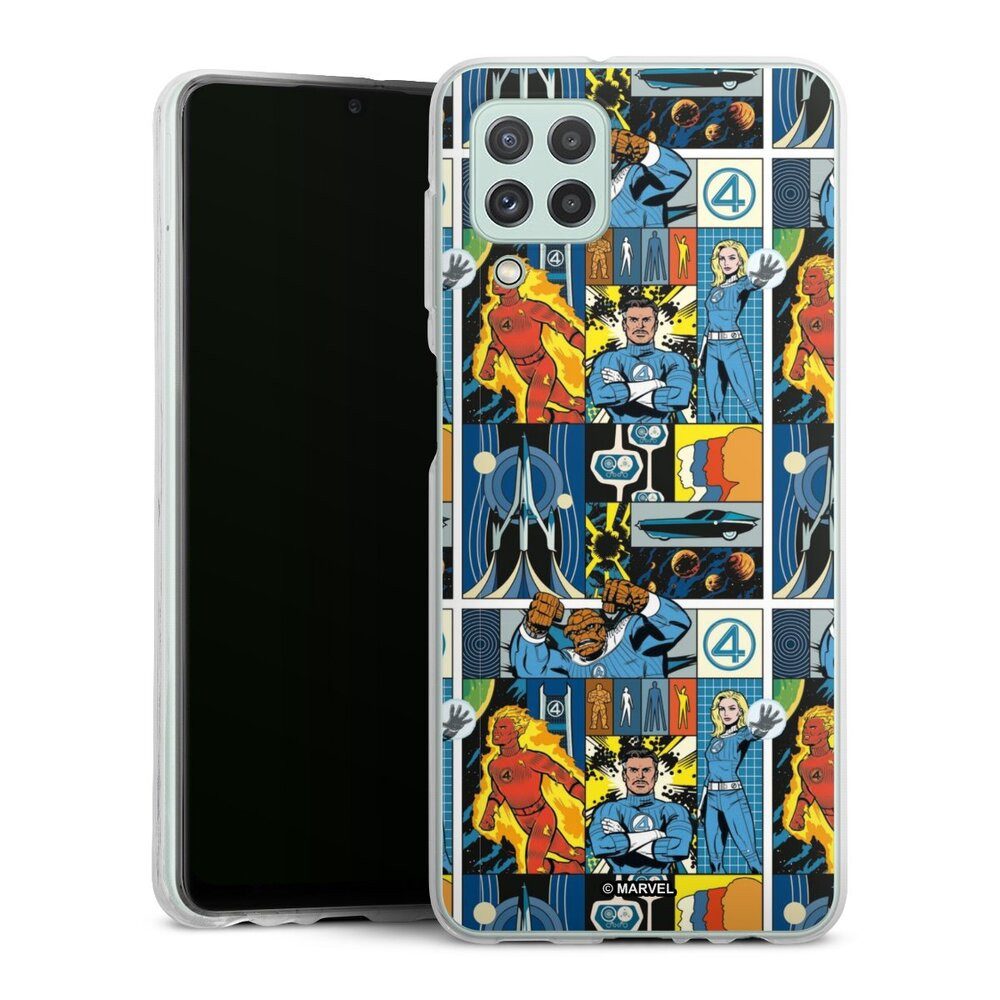 DeinDesign Handyhülle Marvel The Fantastic Four Offizielles Lizenzprodukt, Samsung Galaxy A22 4G Silikon Hülle Bumper Case Handy Schutzhülle