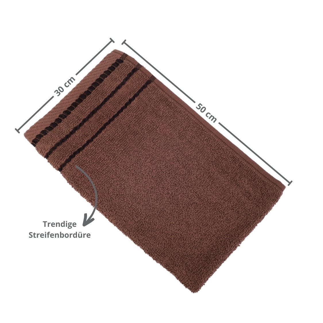 liebling Gästehandtuch Potsdam, 100% Baumwolle, mit praktischer Schlaufe zum Aufhängen, hochwertig, formstabil