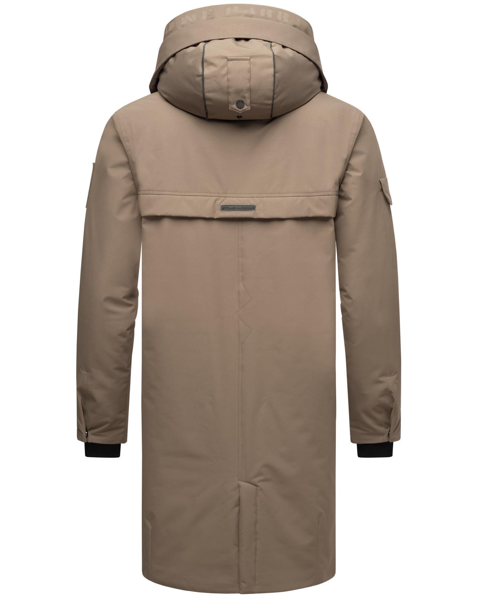 Stone Harbour Regenmantel Xandroo XX Langer Herren Wintermantel mit Kapuze