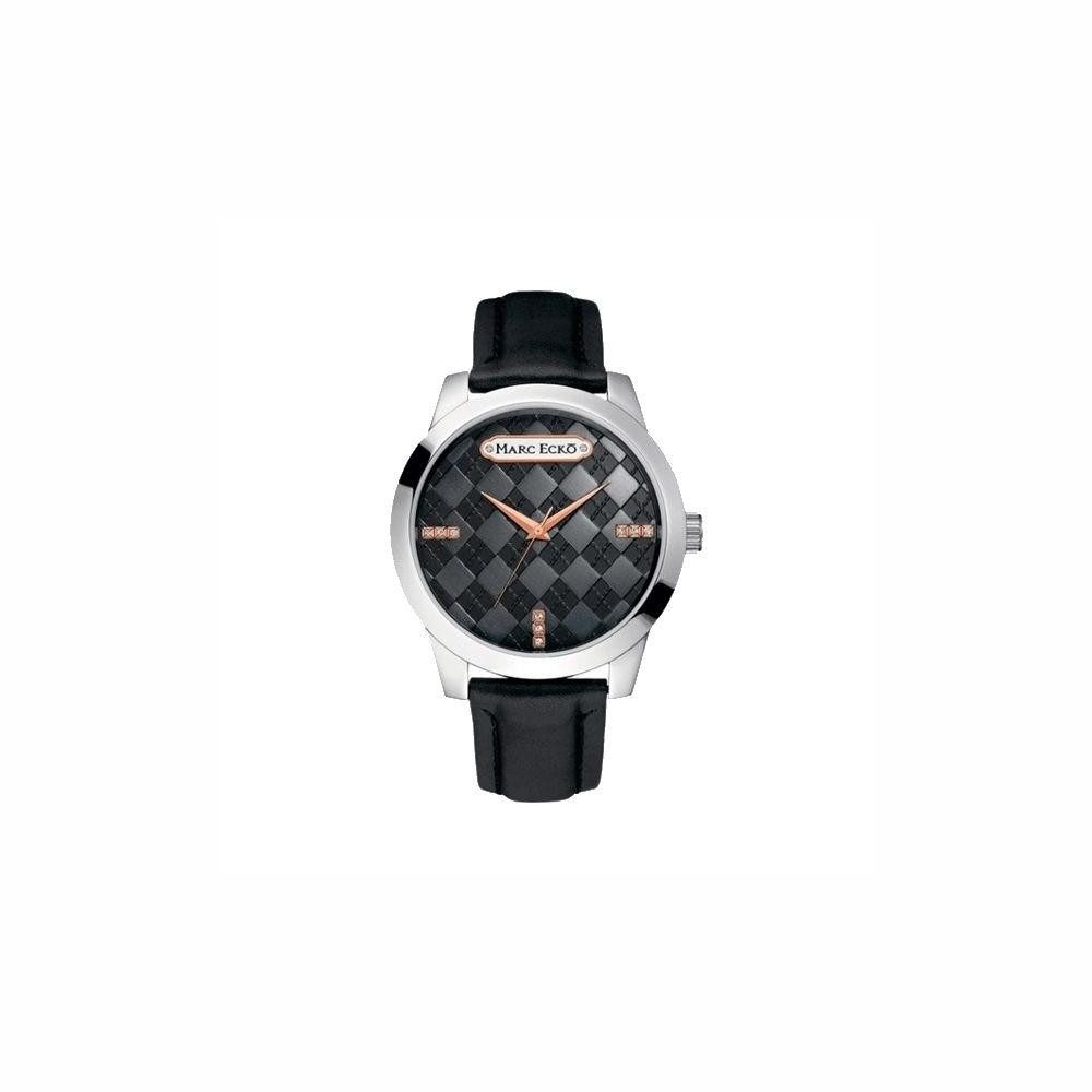 Marc Ecko Quarzuhr Marc ecko Armbanduhr Herren Leder Uhr Marc Ecko E11591G1 45 mm Quarzuh