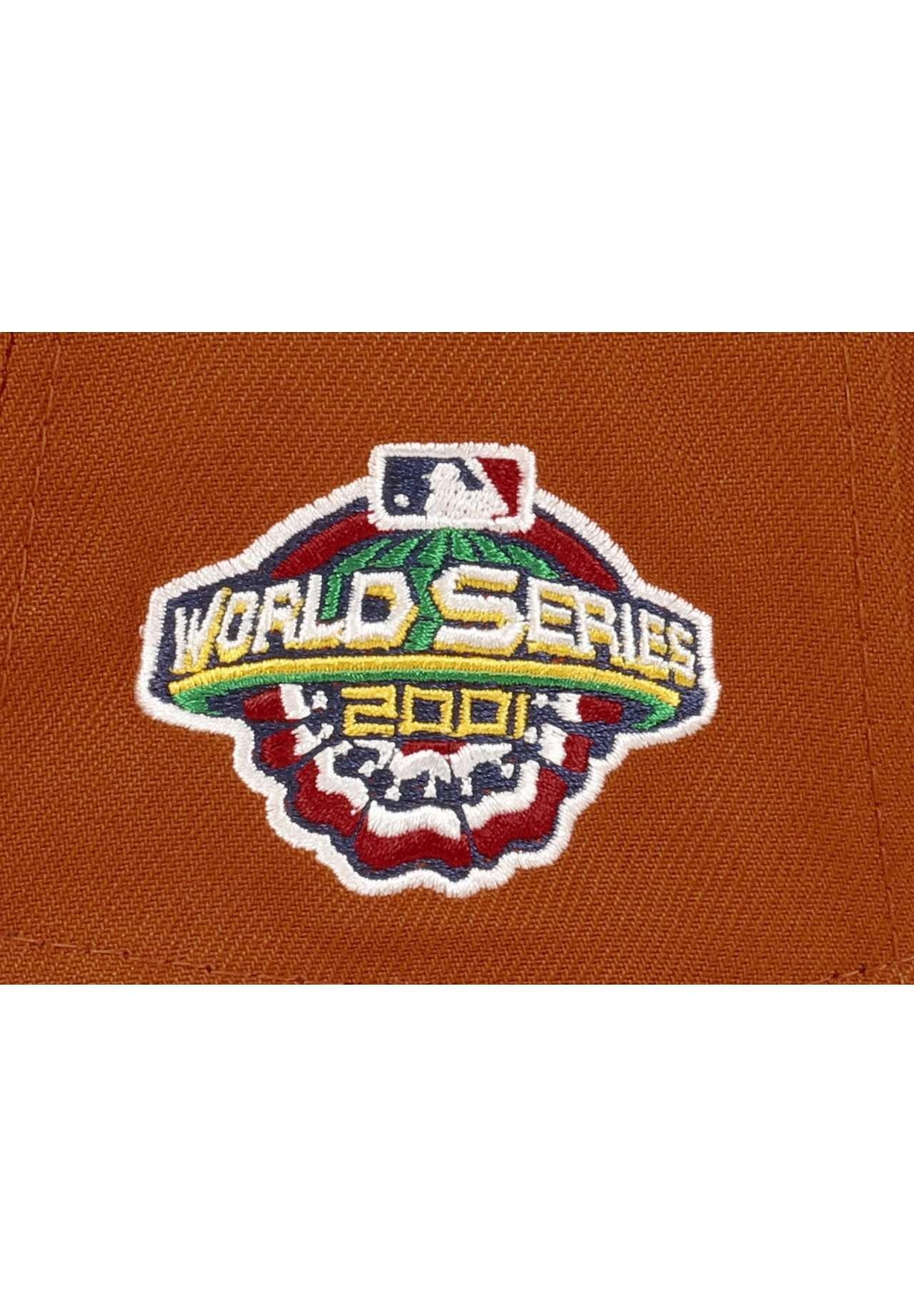 New Era Baseball Cap Arizona Diamondbacks MLB World Series 2001 Sidepatch Orange Black Cord (1-St)