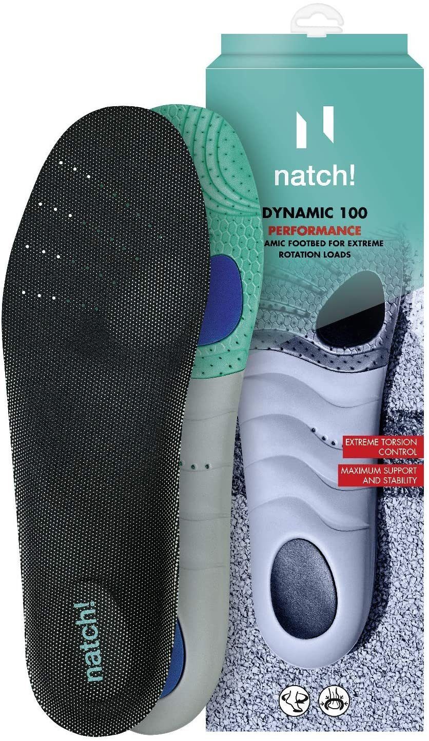 Natch! Fußbetteinlage DYNAMIC 100 - das dynamische Fußbett für Indoor- und Outdoorsportler