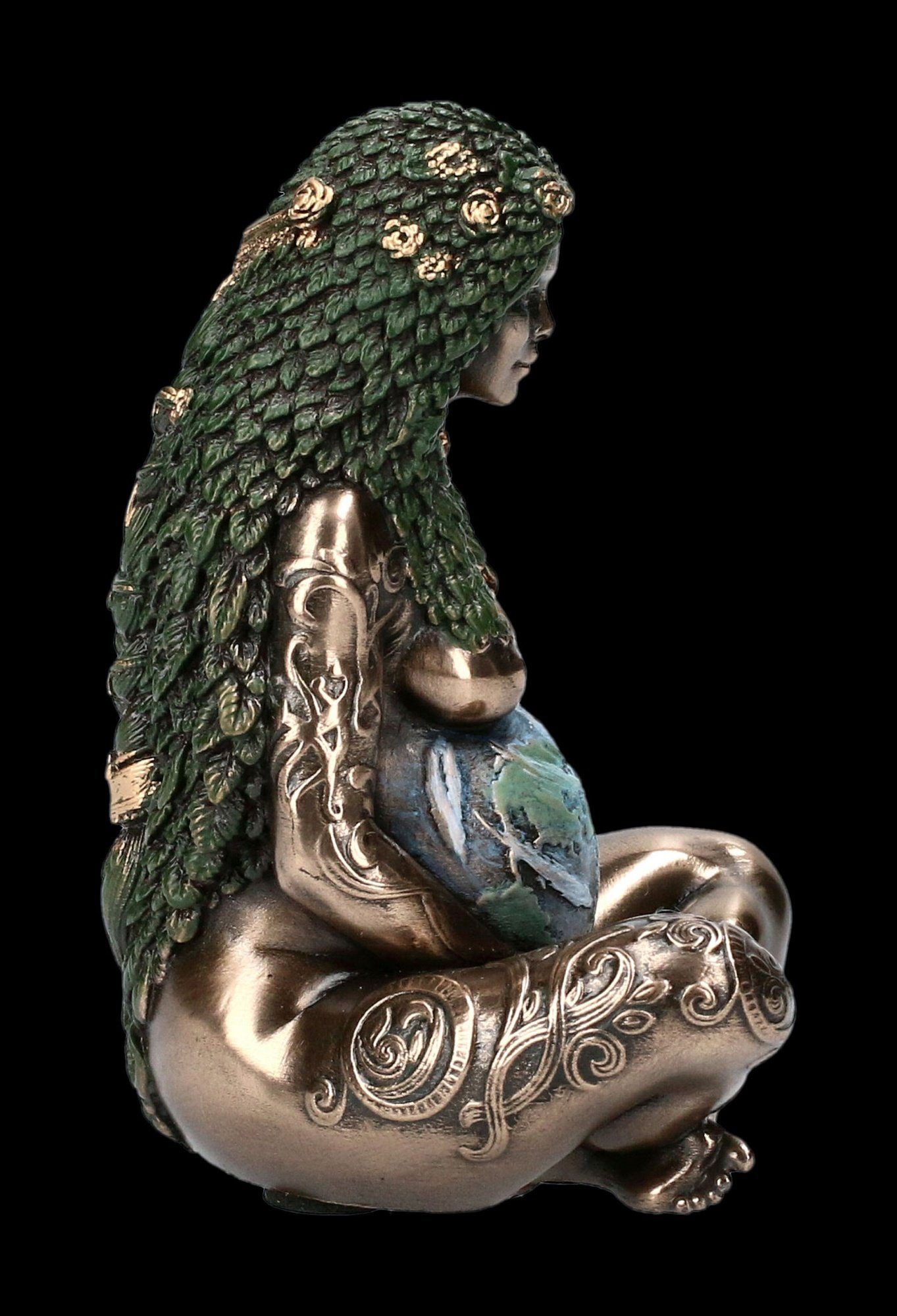 Now Himmlische Gaia GmbH Figur Erde Figuren - Dekofigur bronziert Nemesis klein - - Dekofigur Mutter Shop