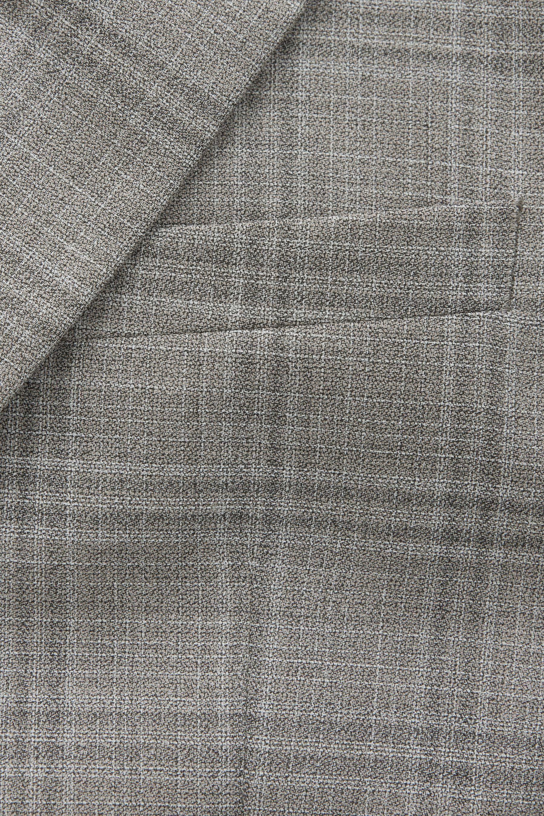 Next Sakko Tailored Fit kariertes, strukturiertes Anzugsakko (1-tlg)