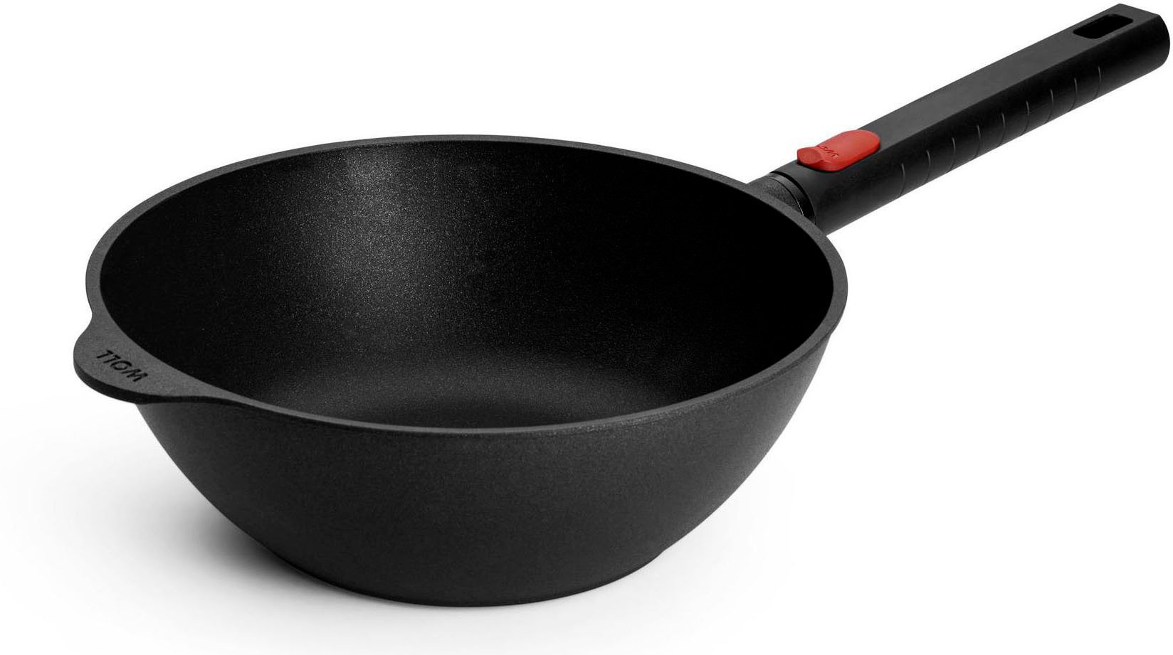 WOLL MADE IN GERMANY Wok Logic XR, Aluminiumguss, Ø 24, inkl. Deckel und Wok-Wender, Induktion