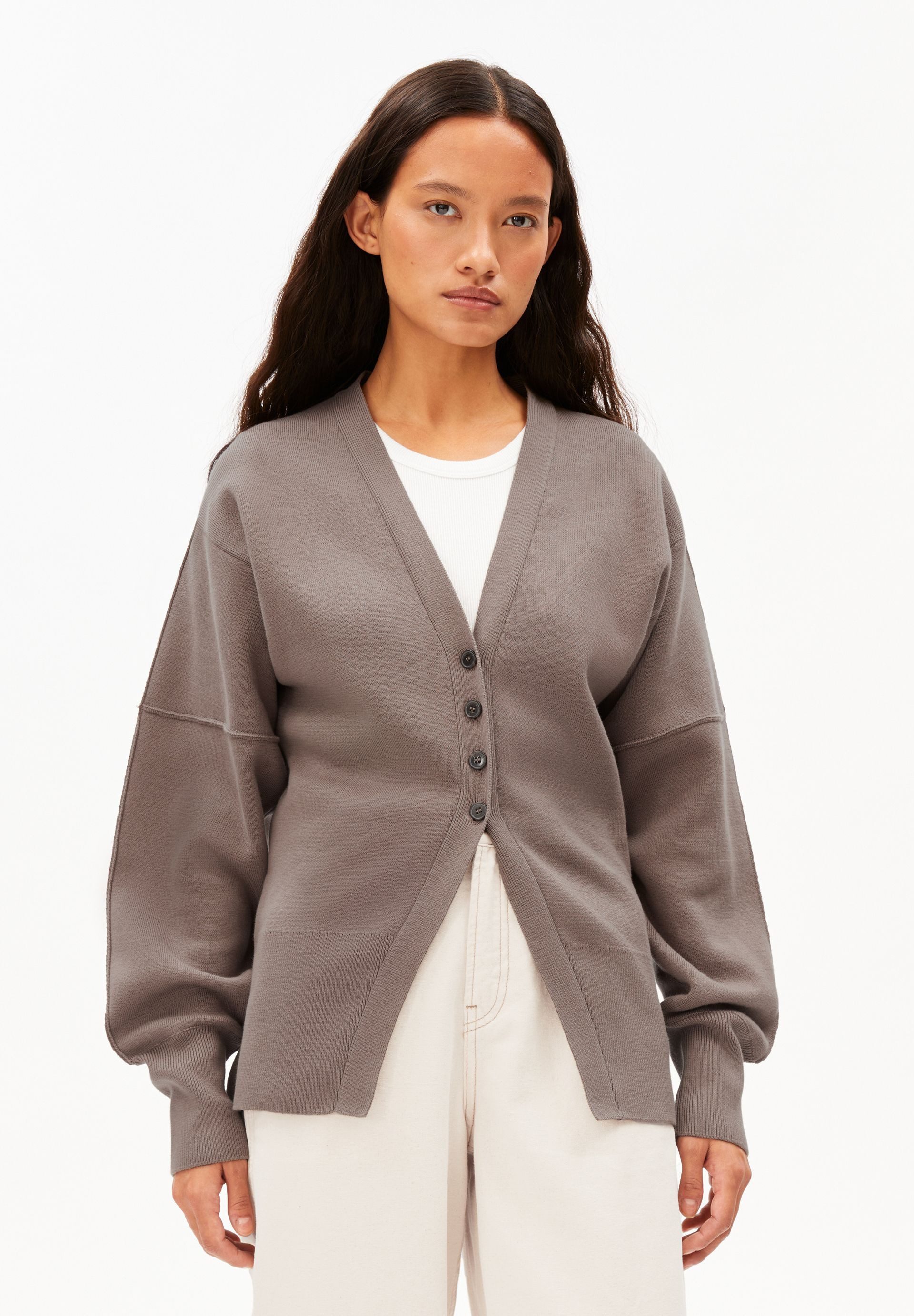 Armedangels Cardigan COMPACT BARREL 100% Bio-Baumwolle (Slim Fit)