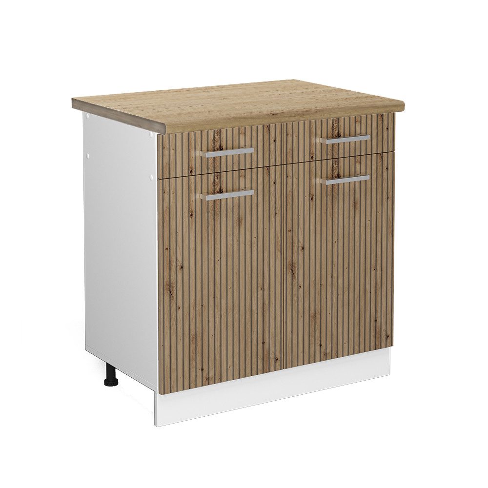 Vicco Unterschrank R-Line, Artisan-Eiche/Weiß, 80 cm, günstig online kaufen