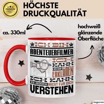 Trendation Tasse Abenteuerfilmer Geschenk Kaffee-Tasse Geschenkidee für Abenteuerfilmer