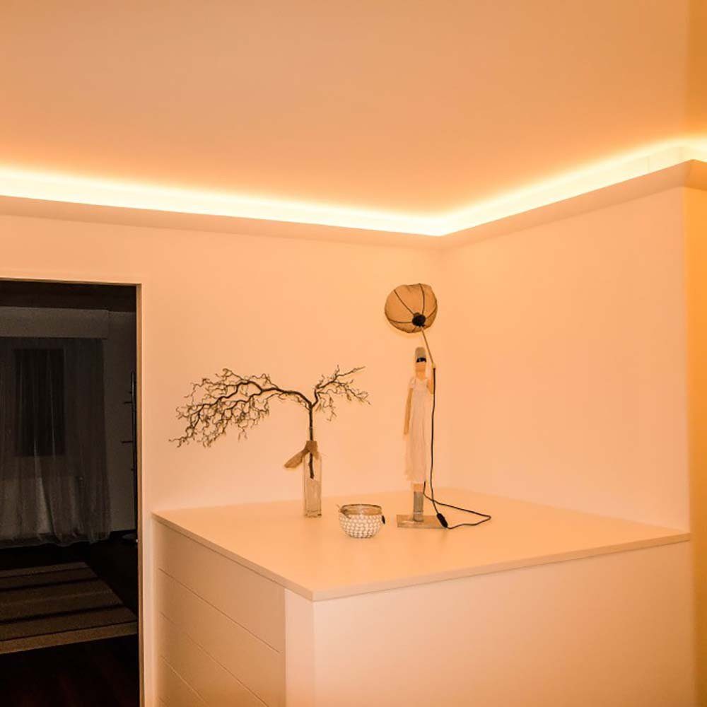 Licht-Trend Stuckleiste Dekor-Profil 6cm Stuckleiste 1,2 m indirekt Wand oder Decke – Bild 5 von 5