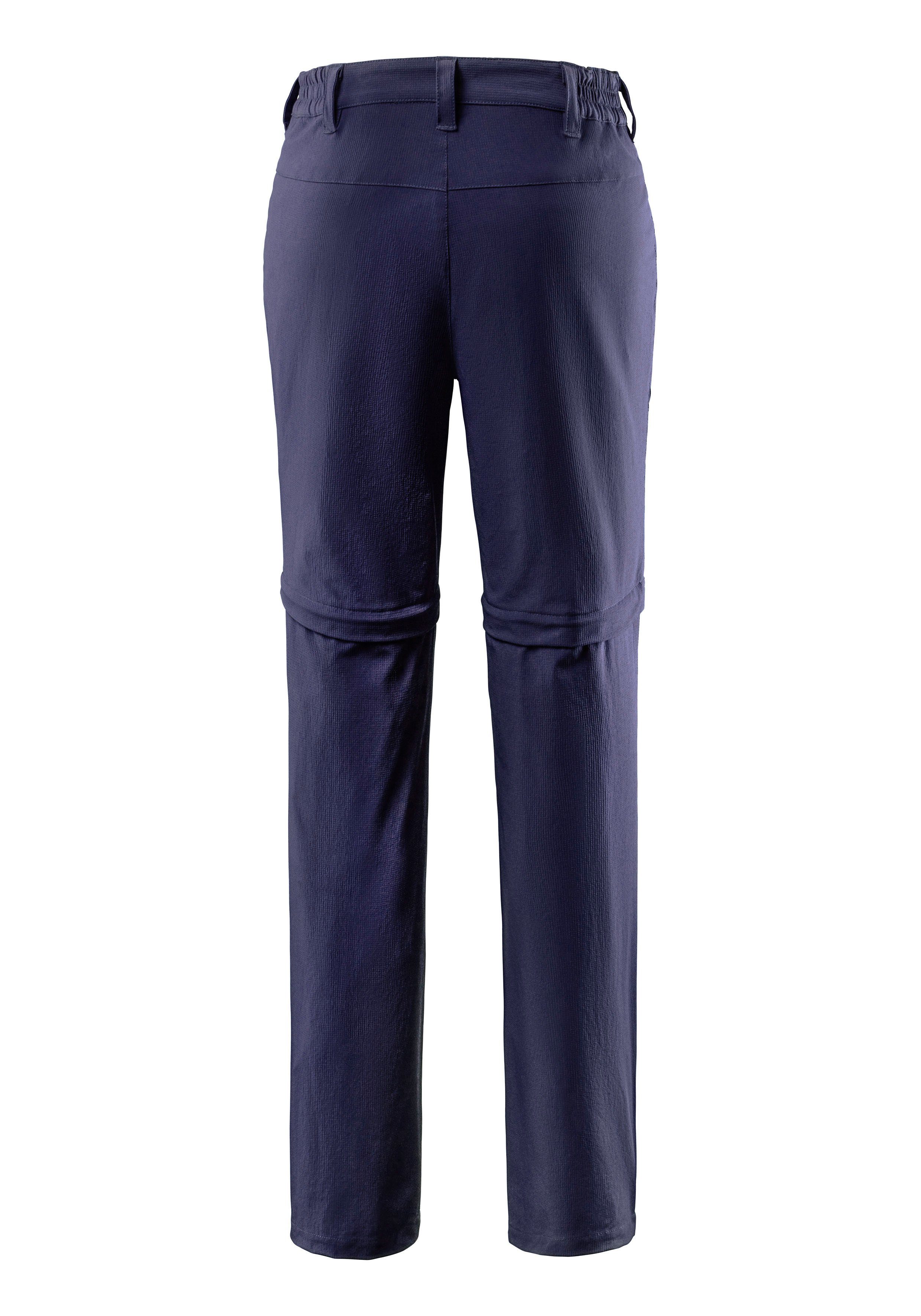 ACTIVE LASCANA navy 1-Hose mit abnehmbaren 2-in Trekkinghose Hosenbein