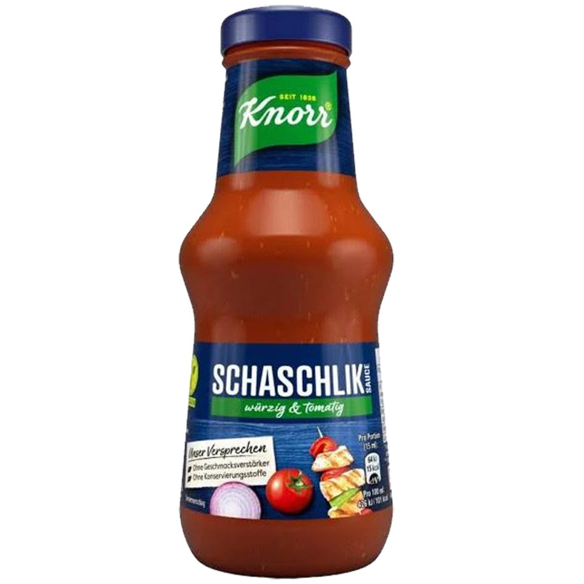 Knorr Saucen, Knorr Schaschlik Sauce würzig und tomatig perfekt zu Fleisch 250ml