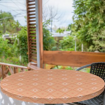 Abakuhaus Tischdecke Rundum-elastische Stofftischdecke, Pastell Diagonal Quadrate und Streifen