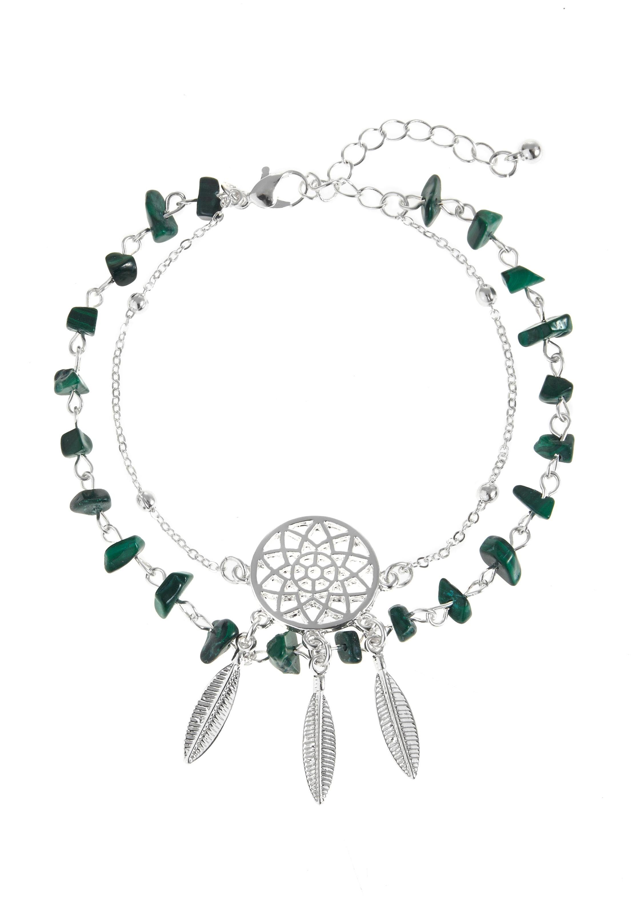 LASCANA Fußkette Layer Look mit Traumfänger Anhänger, im Western-Look, 2 re günstig online kaufen