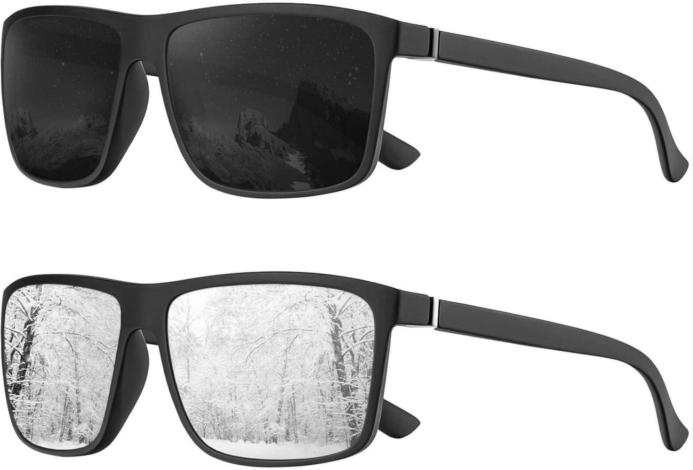 Sonnenbrille Polarisierte Sonnenbrille Herren/Damen Vintage UV400-HD Brillengestell