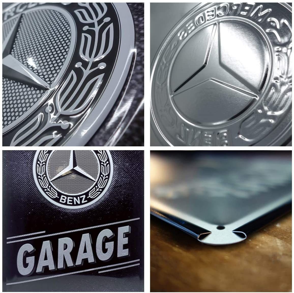 Nostalgic-Art Metallschild Blechschild 40 - Garage x cm - 30 Mercedes-Benz