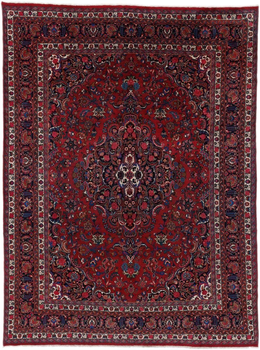 Orientteppich Mashhad 296x395 Handgeknüpfter Orientteppich / Perserteppich, Nain Trading, rechteckig, Höhe: 12 mm