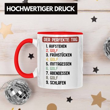 Trendation Tasse Trendation - Golfer Tasse Geschenk Der Perfekte Tag Golfen Golfball Geschenkidee Männer Lustig Spruch