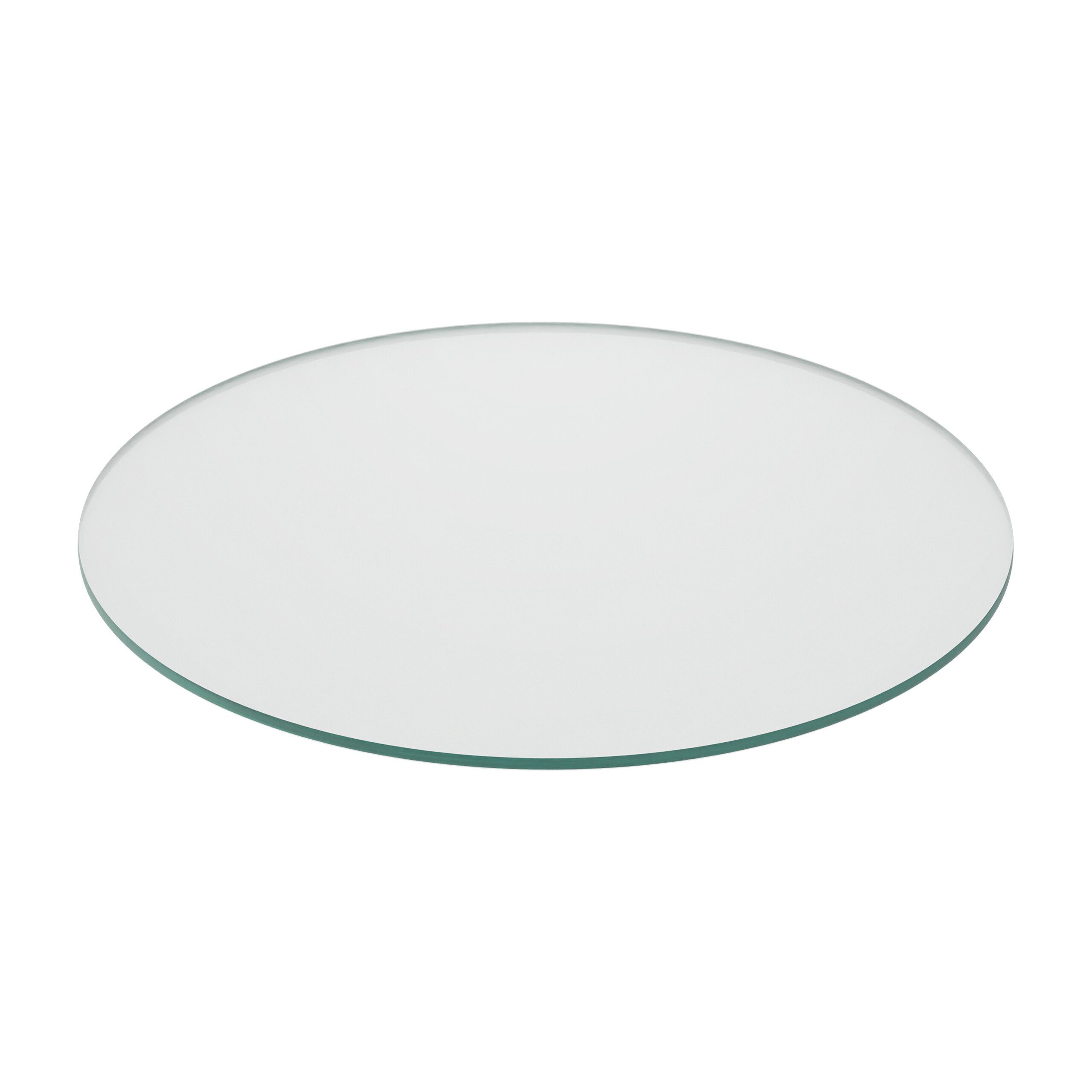 relaxdays Tischplatte Glasplatte 8mm ESG (1 St), 50 cm