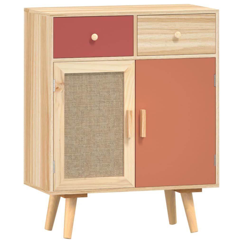 Fächerschrank (1-St) Holzwerkstoff cm vidaXL Braun Sideboard Schubladen mit 60x30x75,5