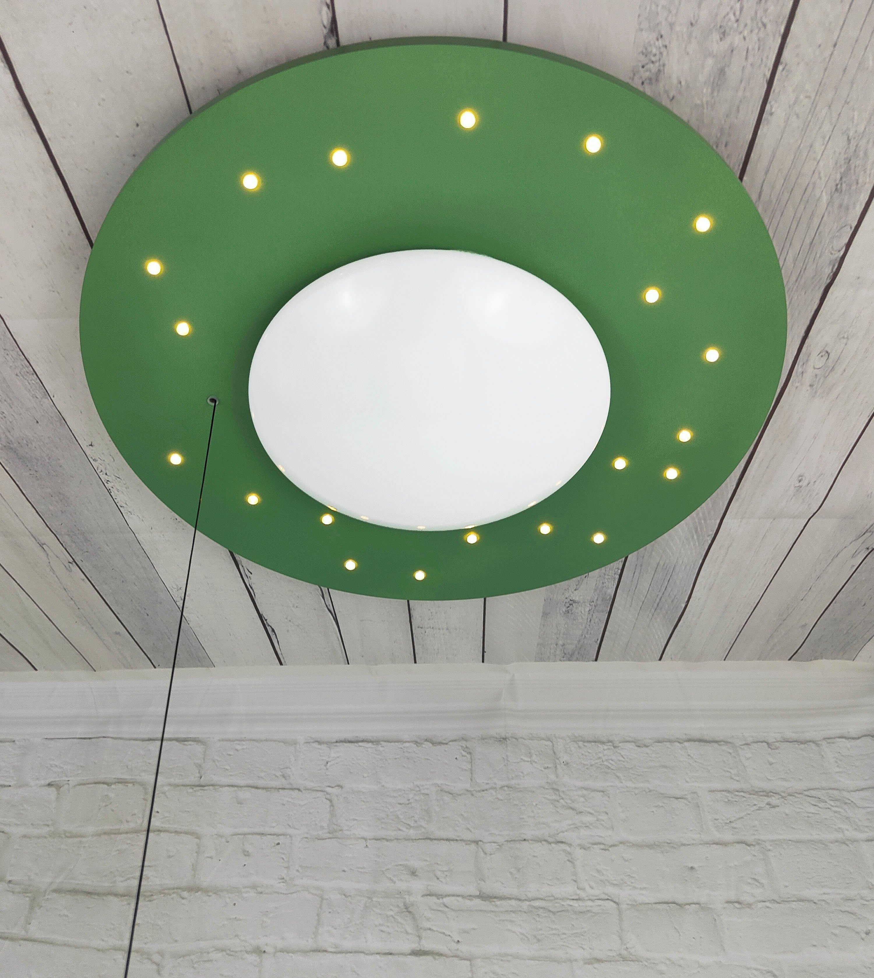 niermann Deckenleuchte Saturn, Kinderlampe, Kinderzimmer, Nachtlichtfunktion, ohne Leuchtmittel, E27 Fassung für einfachen Leuchtmittelwechsel
