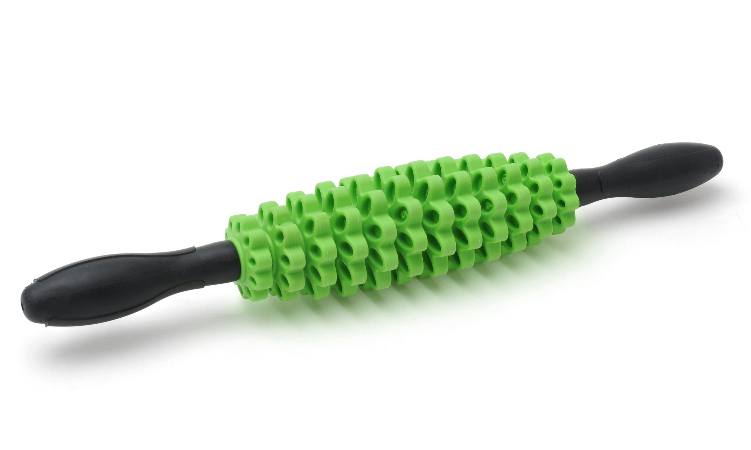 Yogistar Faszienrolle Faszienroller / Massageroller green flower, Standard 1-tlg., Standard, Individuell verstellbarer Massageroller für Faszien, Muskeln, Trigger