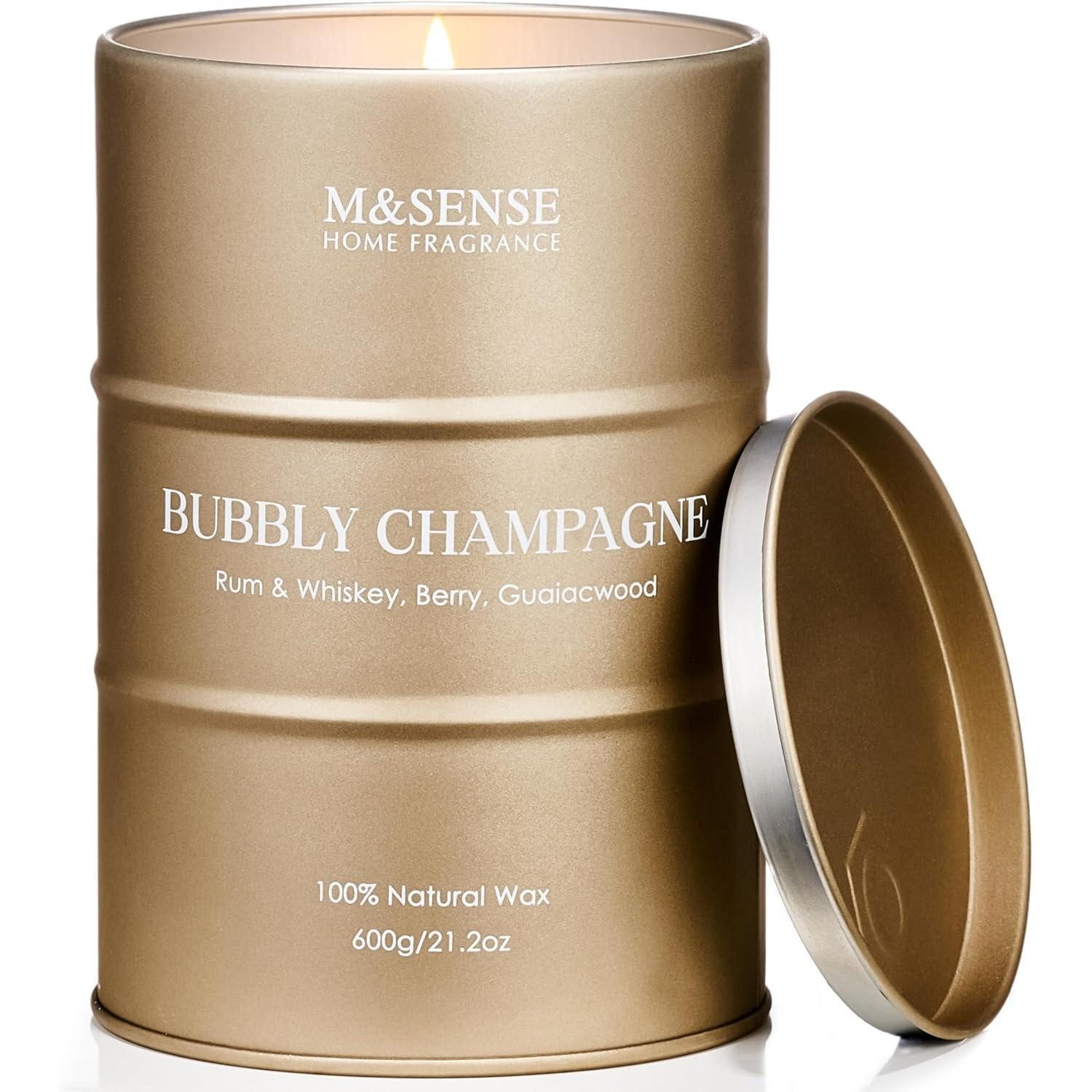 LuxusKollektion Duftkerze Duftkerze Sojakerze Glas 130 Stunden 600g 600g Prickelnder Champagner
