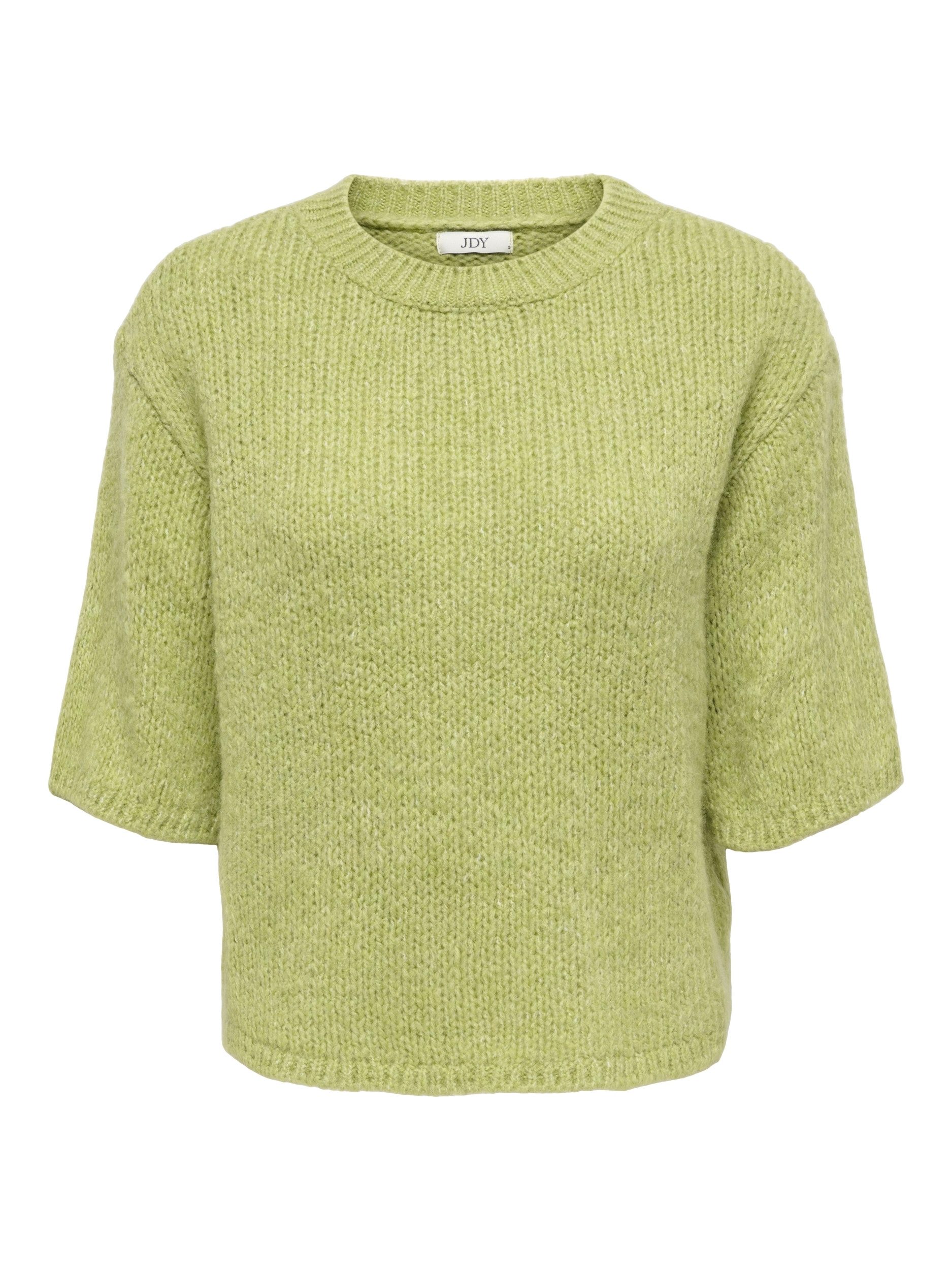 Strickpullover JDYLINEA S/S PULLOVER O-NECK KNT NO, Tarragon