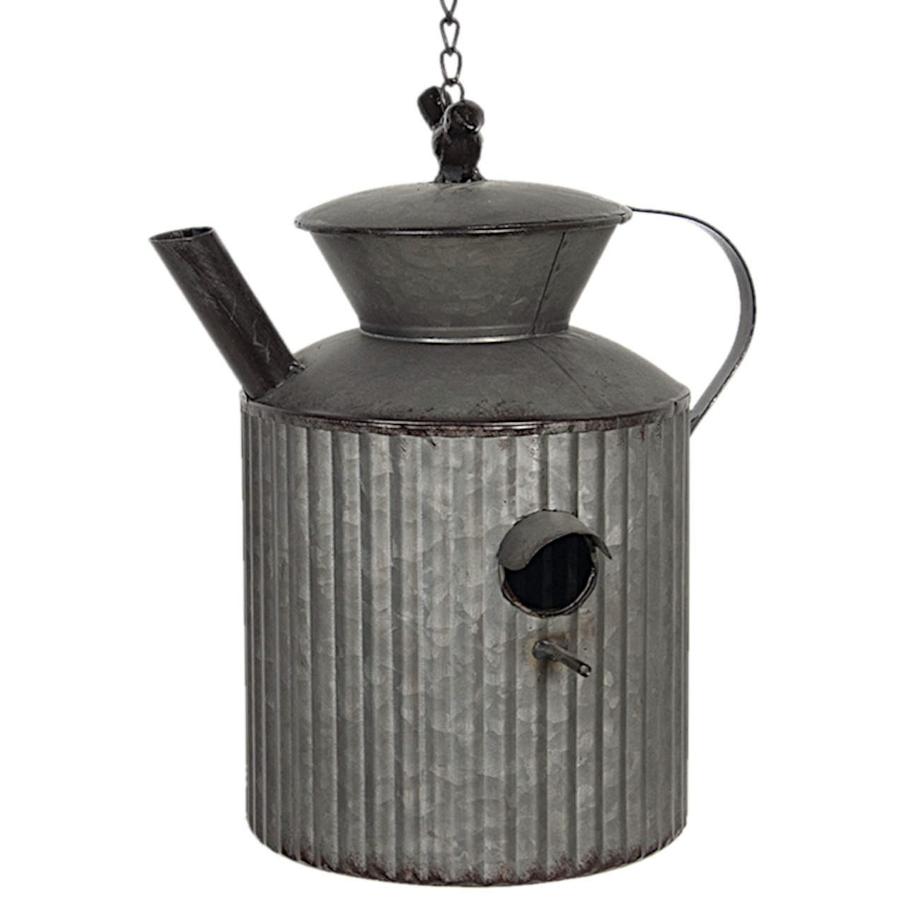 Clayre & Eef Nistkasten Nistkasten Milchkanne 27x23x31/58 cm Vogelhaus