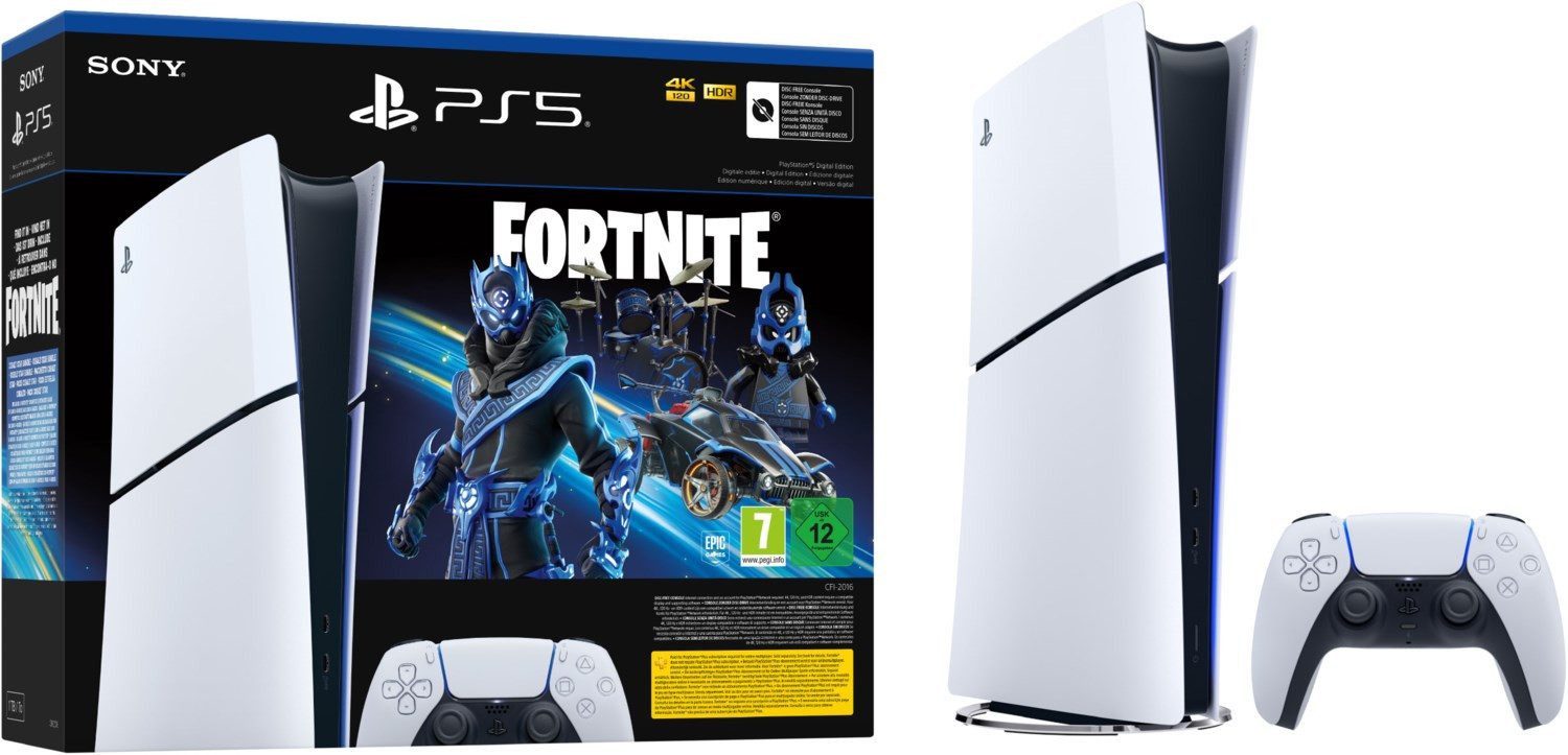 Playstation PS5 Digital Slim Fortnite Cobalt Star