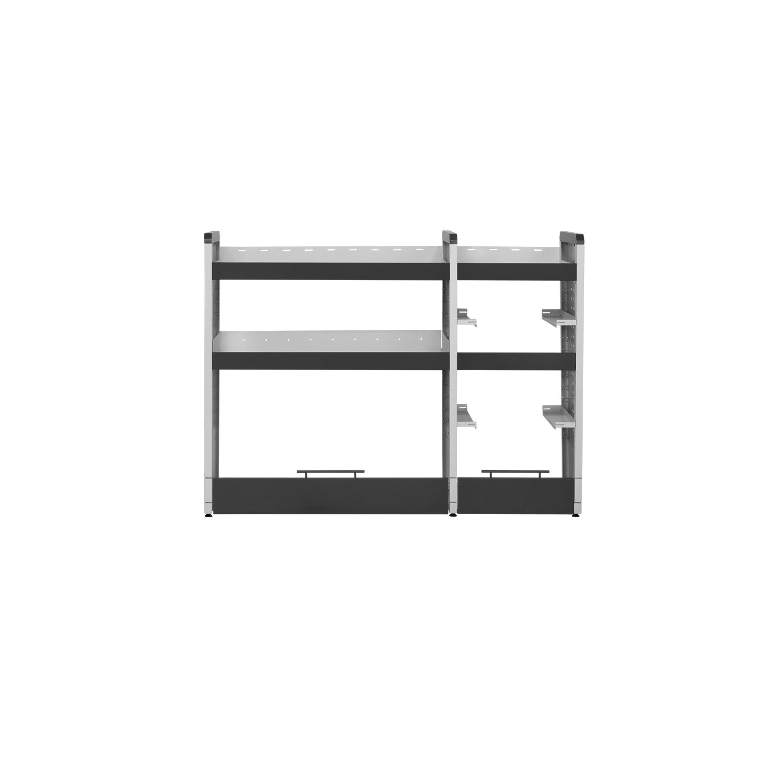 PROREGAL® Standregal Fahrzeugregal KFZ 2 Ebenen 2 Kofferebenen 110x147x40cm, Grau/Anthrazit