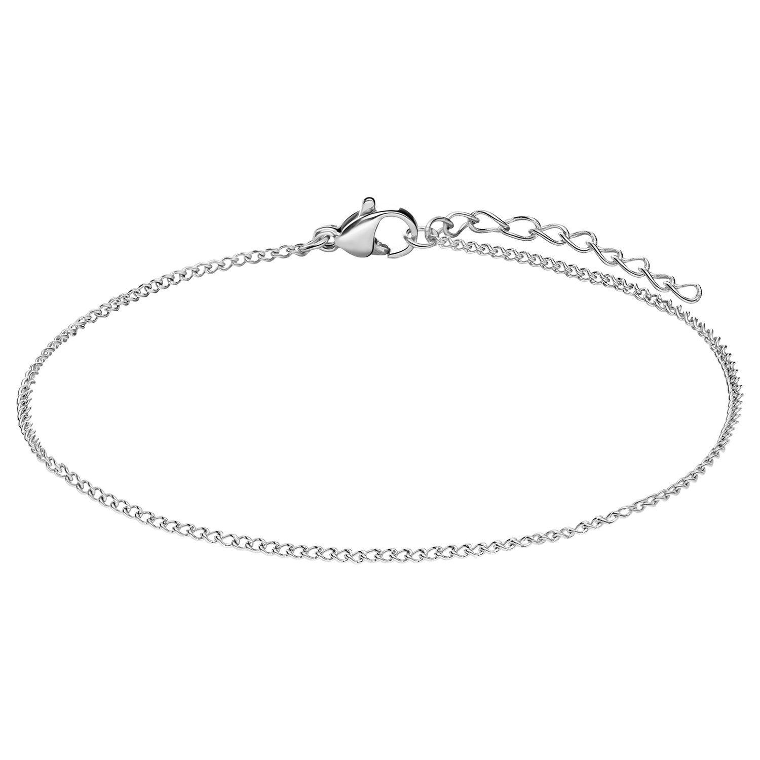 LUCARDI Gliederarmband Armband - Stahl - Silber - Unisex