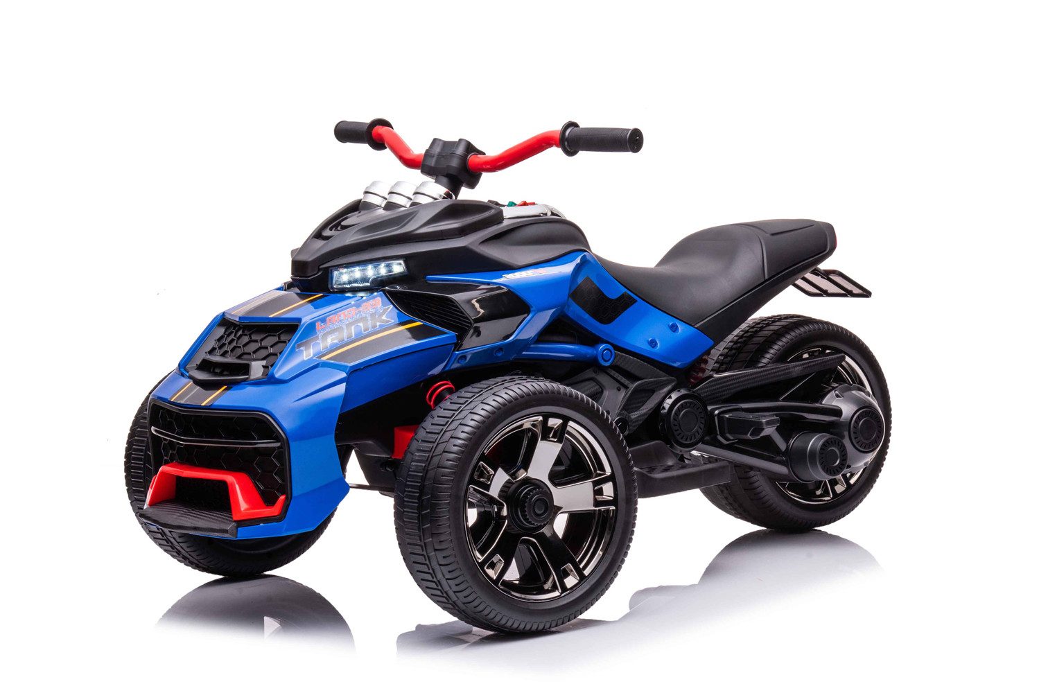 Kidix Elektro-Kinderauto Elektro Kinder Motorrad Trike Dreirad Sport 2x35W 12V 7Ah