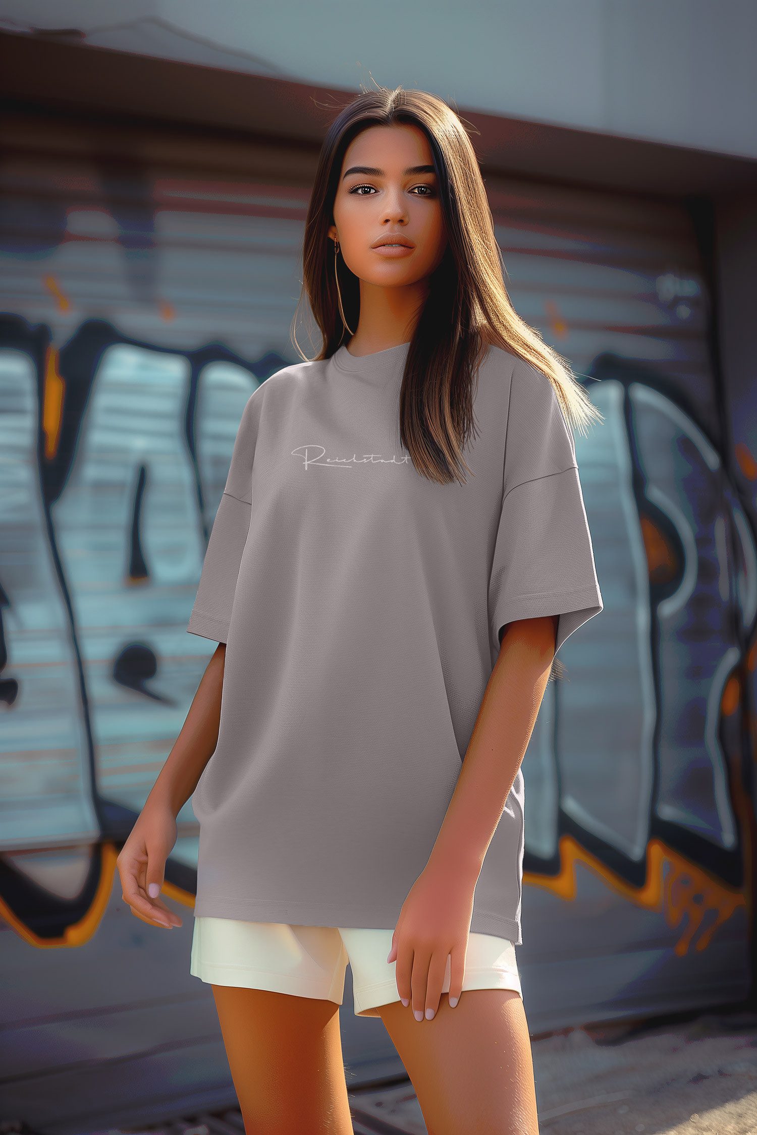 Reichstadt Oversize-Shirt Casual Extra Großes T-Shirt günstig online kaufen