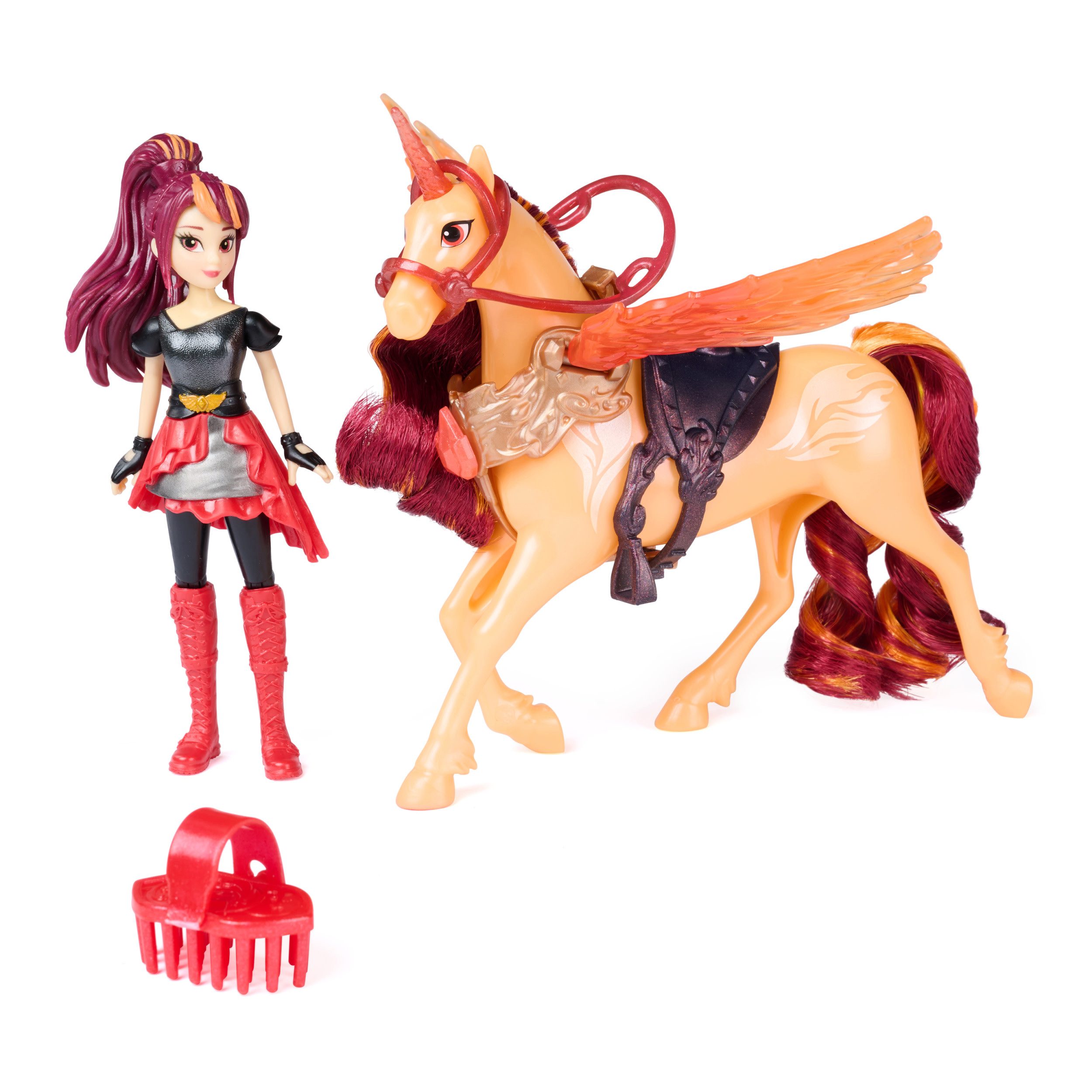 Spin Master Anziehpuppe Unicorn Academy - Wing Magic Valentina und Cinder