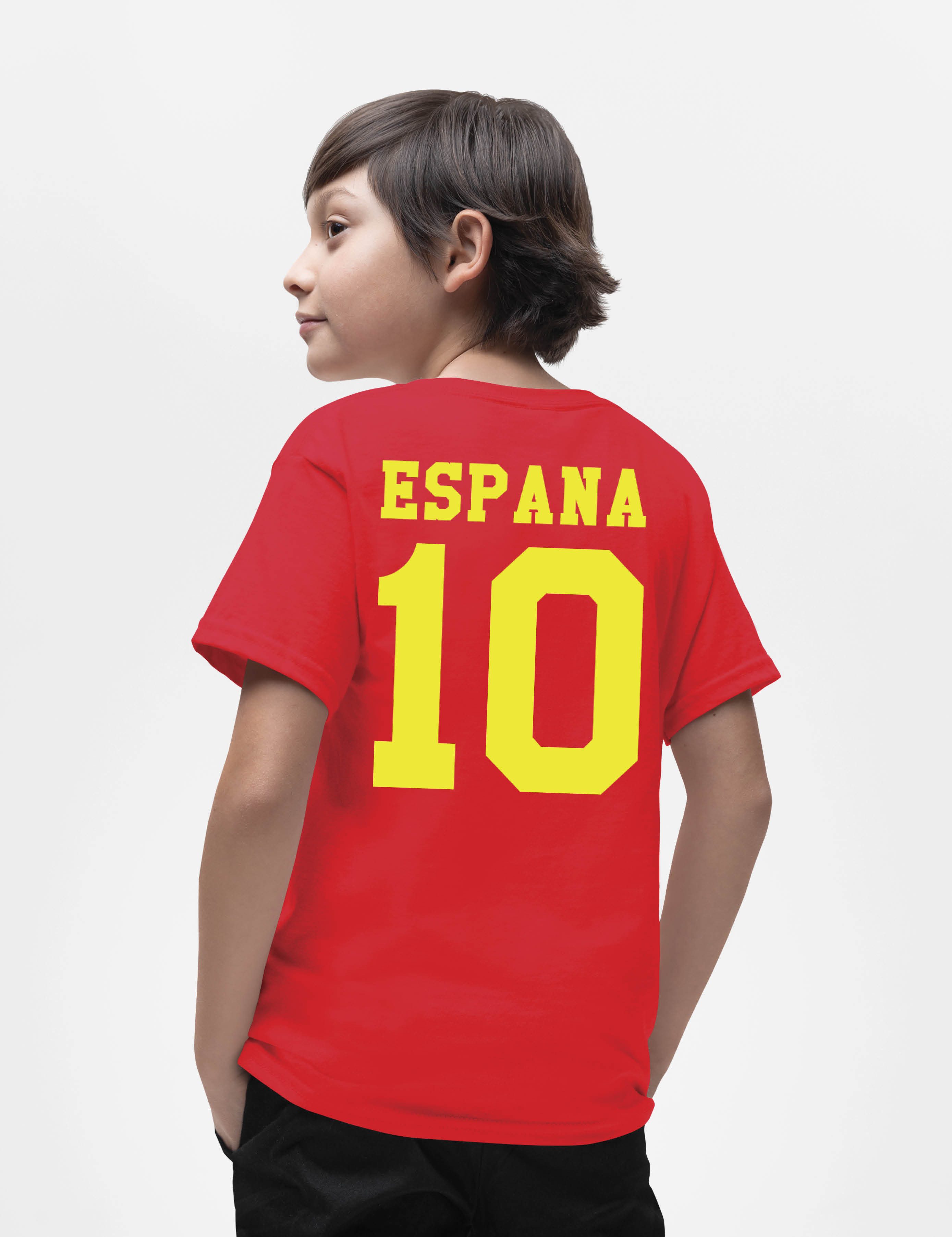 Youth Designz T-Shirt Spanien Kinder T-Shirt im Fußball Trikot Look WM 2026 mit trendigem Motiv