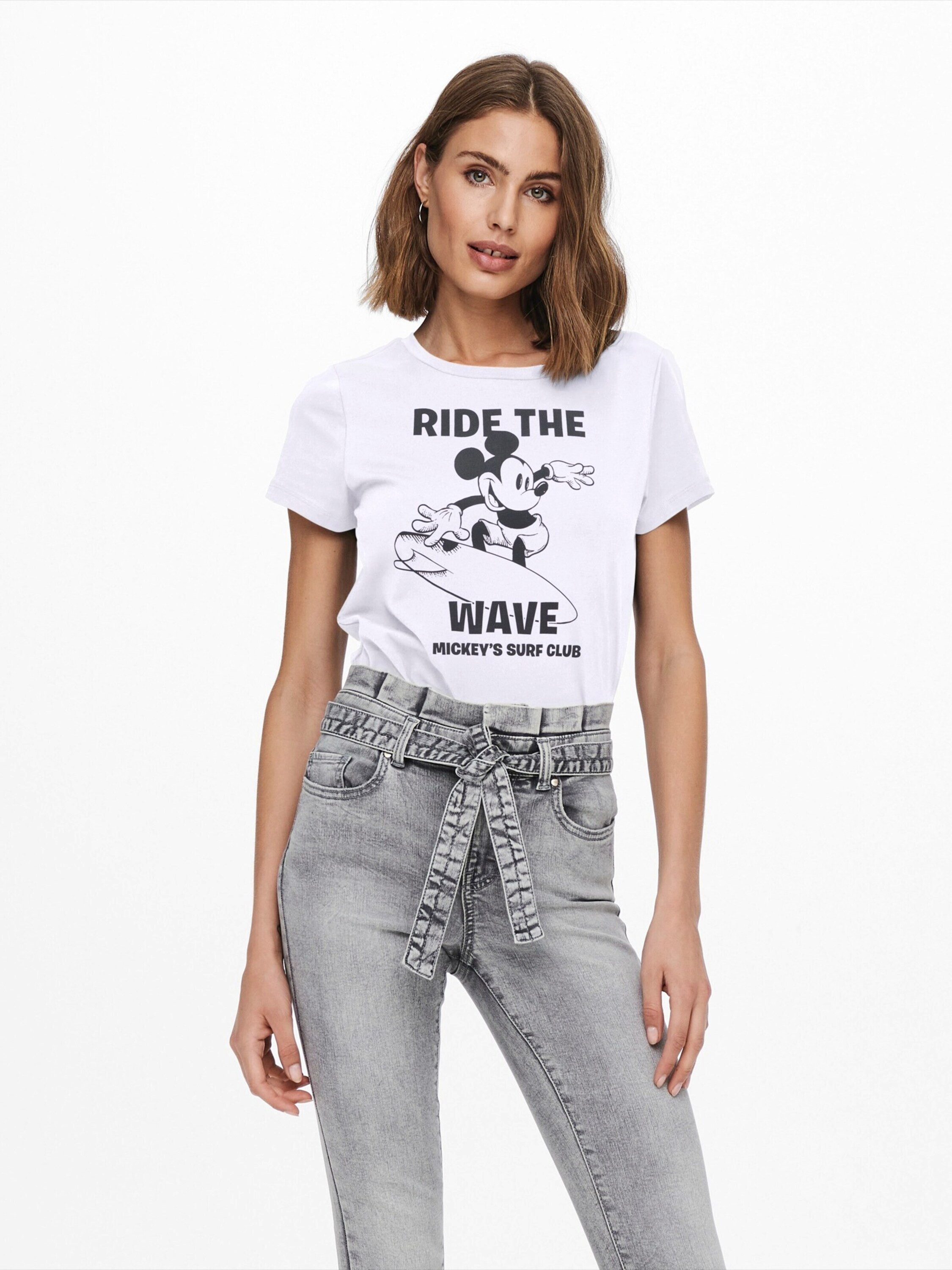 ONLY T-Shirt ONLMICKEY (1-tlg) Plain/ohne Details