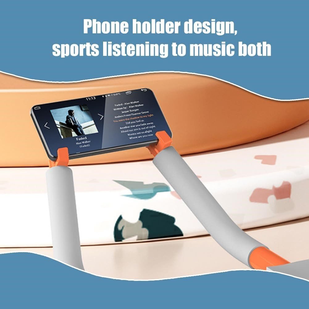 RAIKOU Bauchtrainer Mit Kniematte, Fitnessband & Unterarmtrainer (3-St., 29 x 26 x 17 cm), Rückentrainer Fitnesstraining